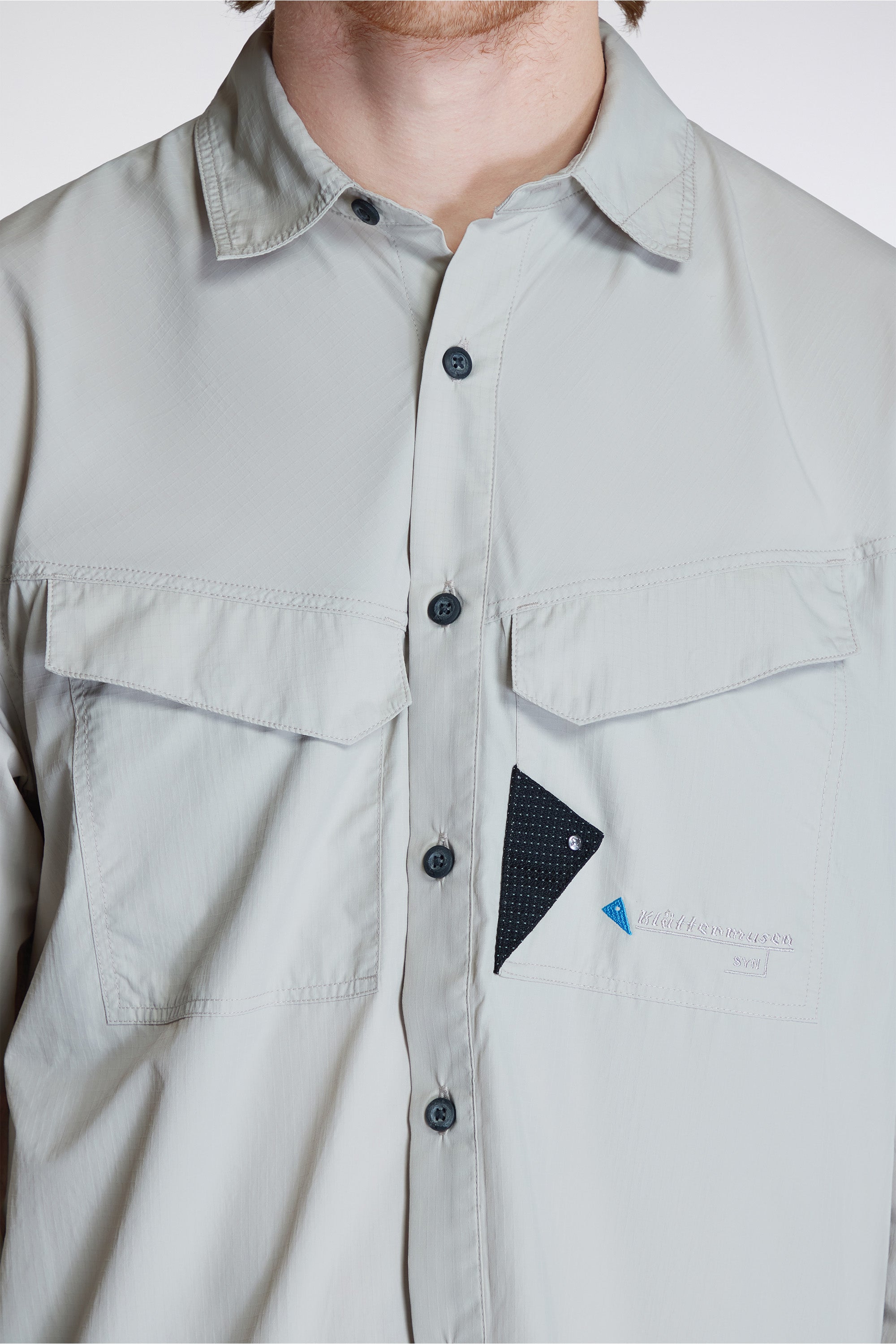 Syn LS Shirt M'S Silver Creme