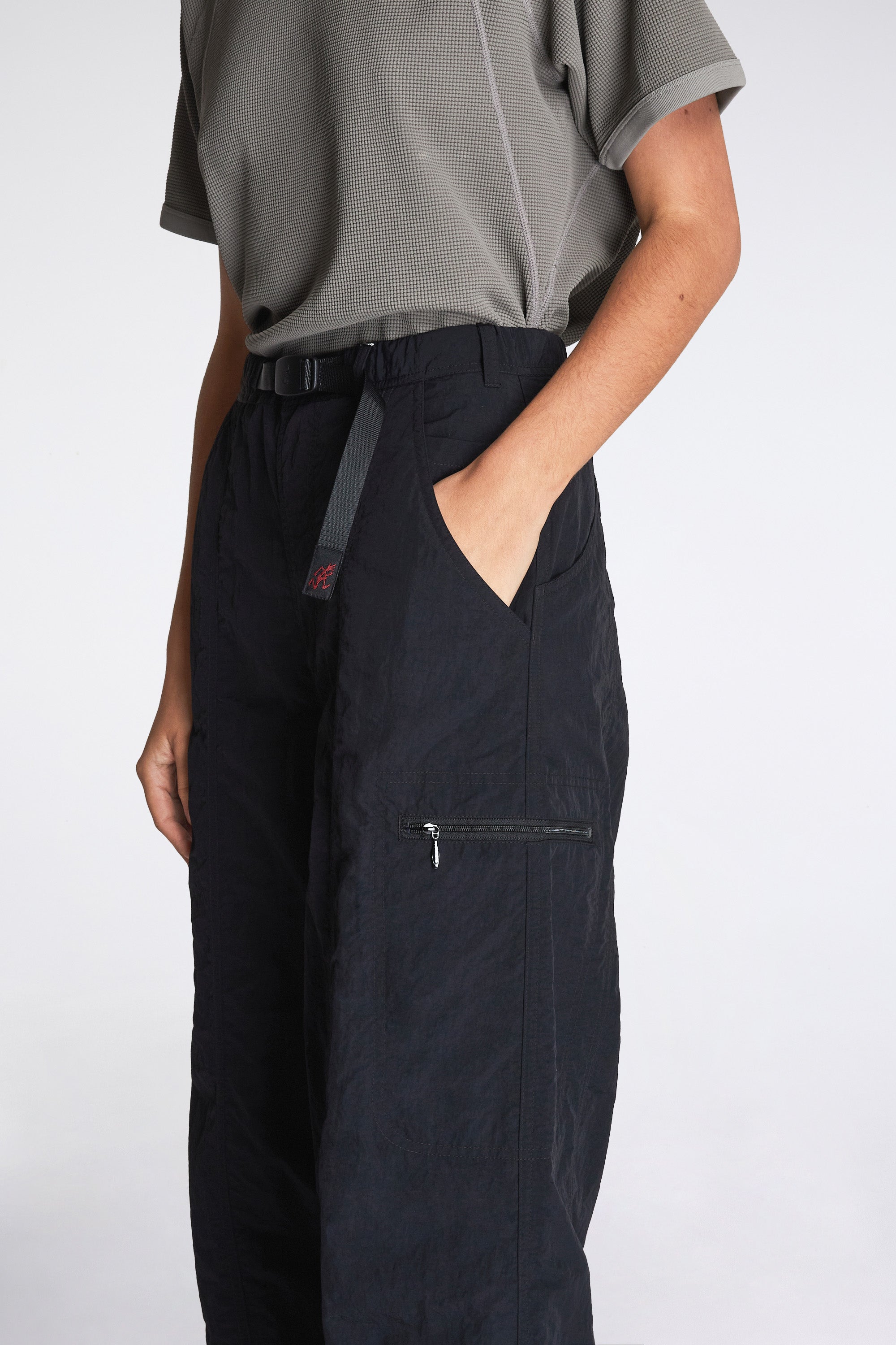 Nylon Balloon Pant Black
