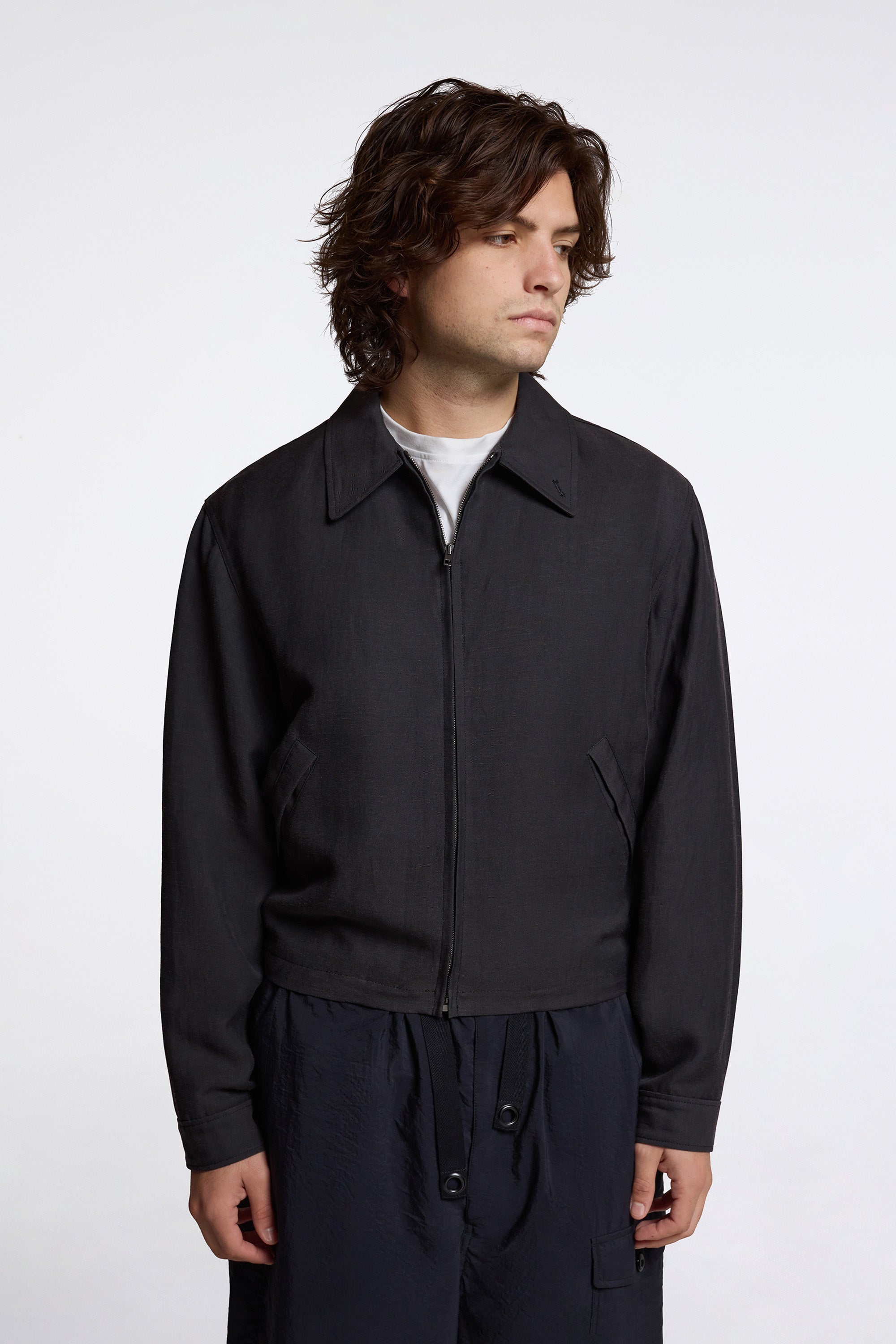 Short Blouson Ash Black