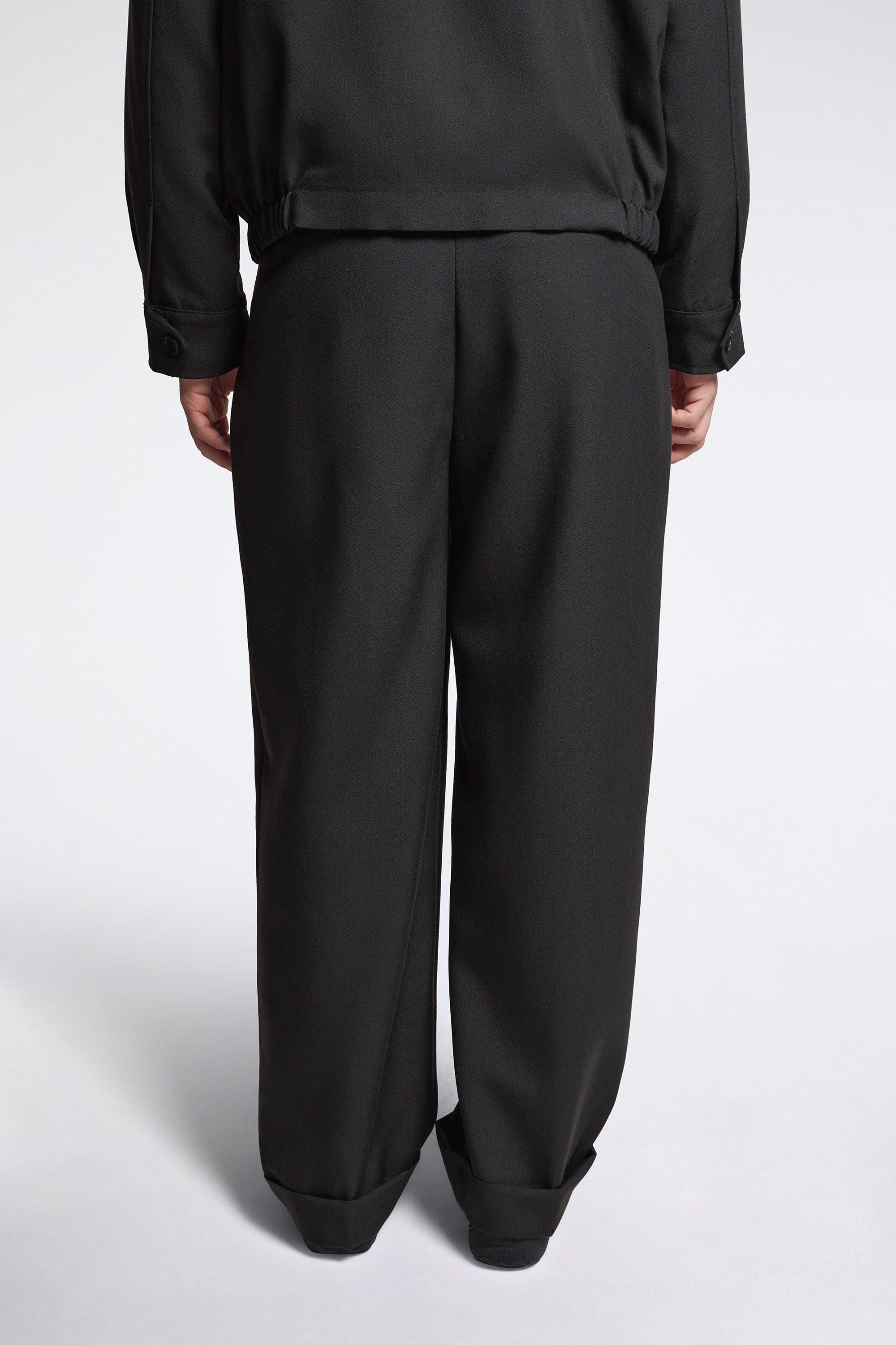Stitch Pleat Trousers Pewter