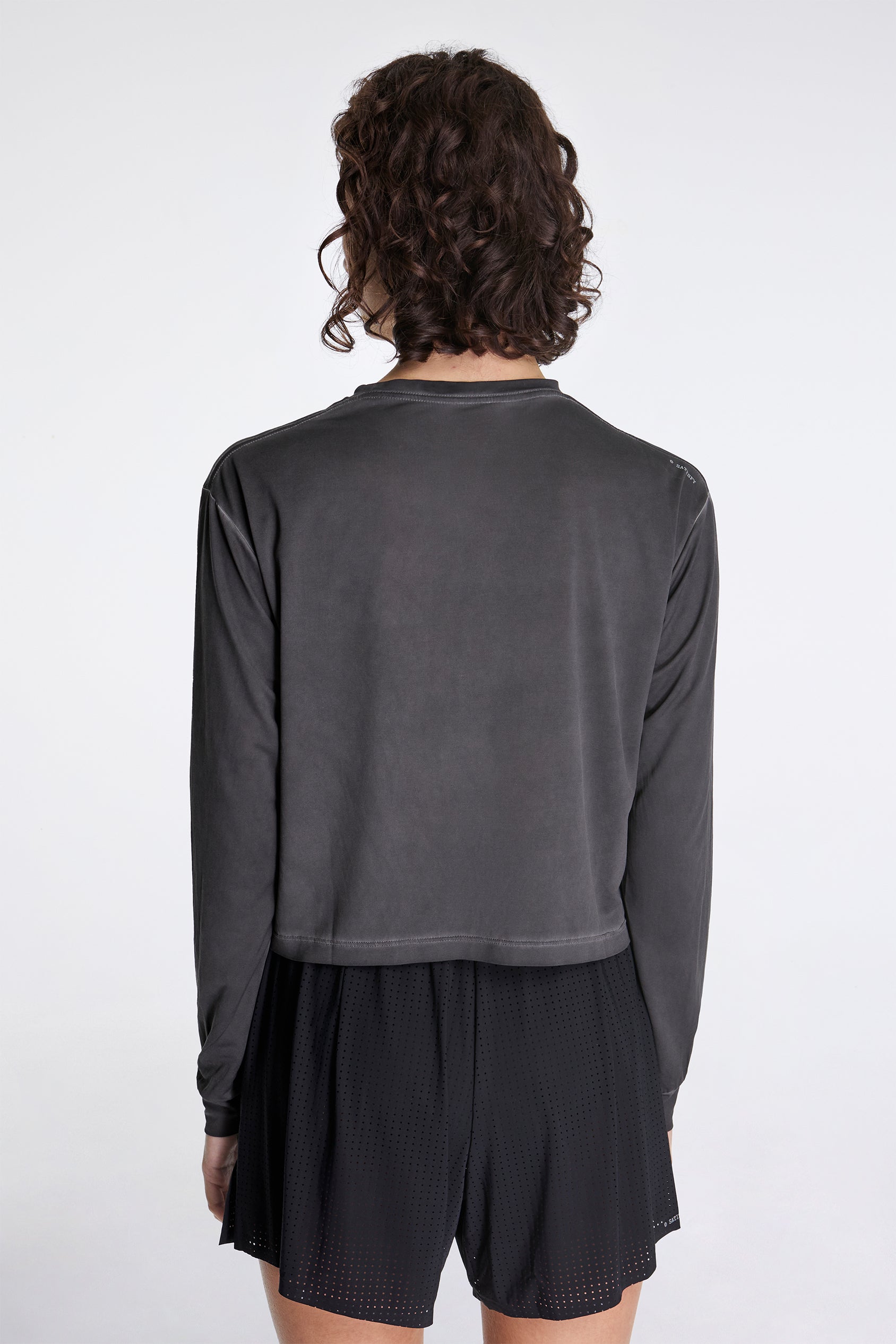 Women's Auralite Long Tee Pigment Black