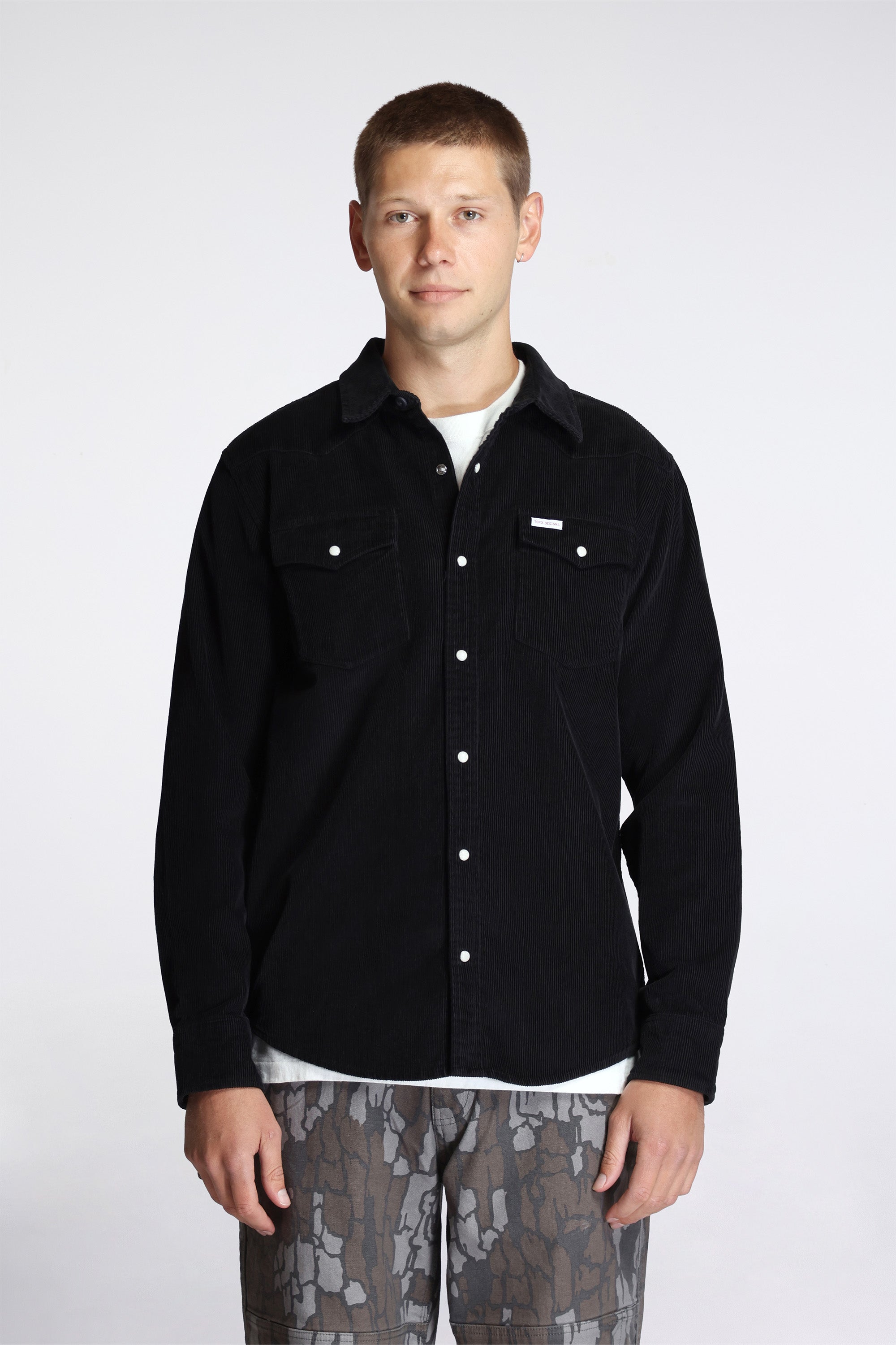 Mountain Shirt Corduroy Mens Black