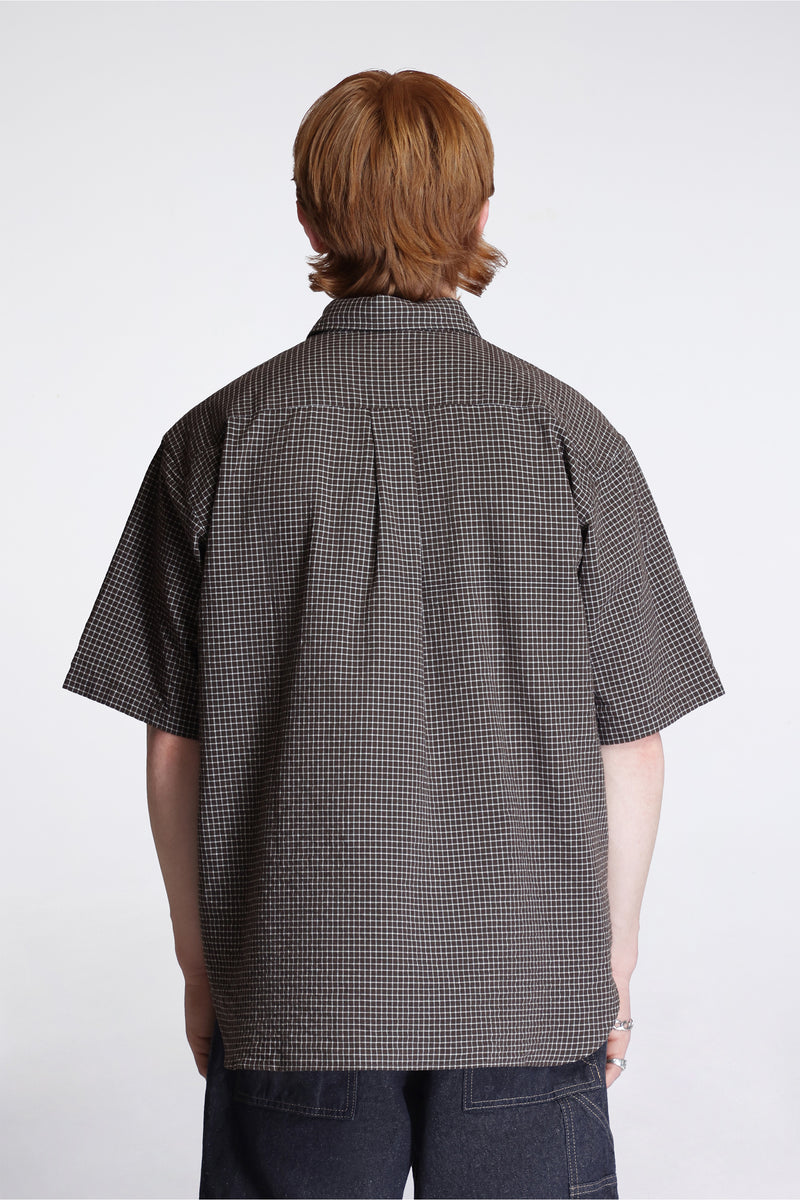 Espevik Oversized Check SS Shirt Taupe