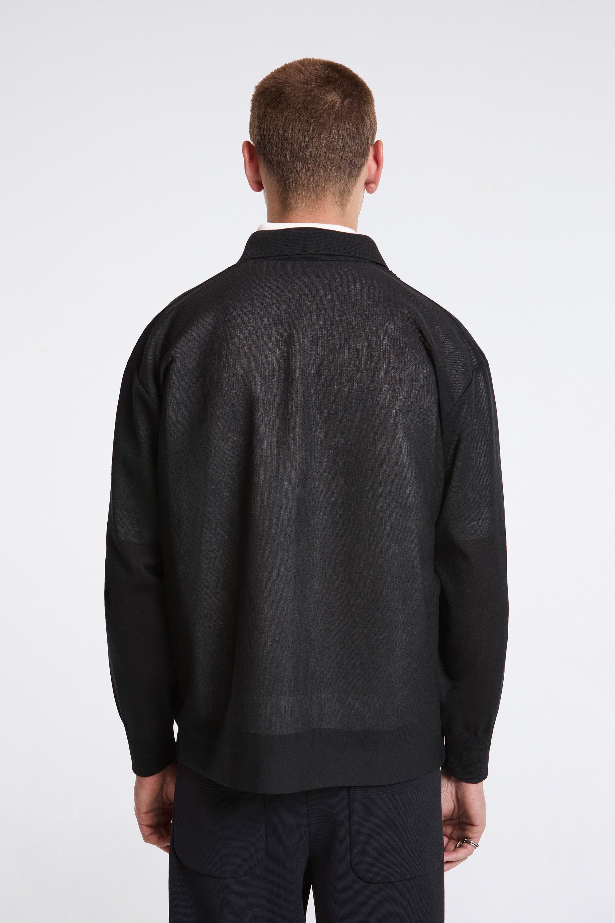 Tc Soft Hypha Bosom Long Sleeve Shirt Black