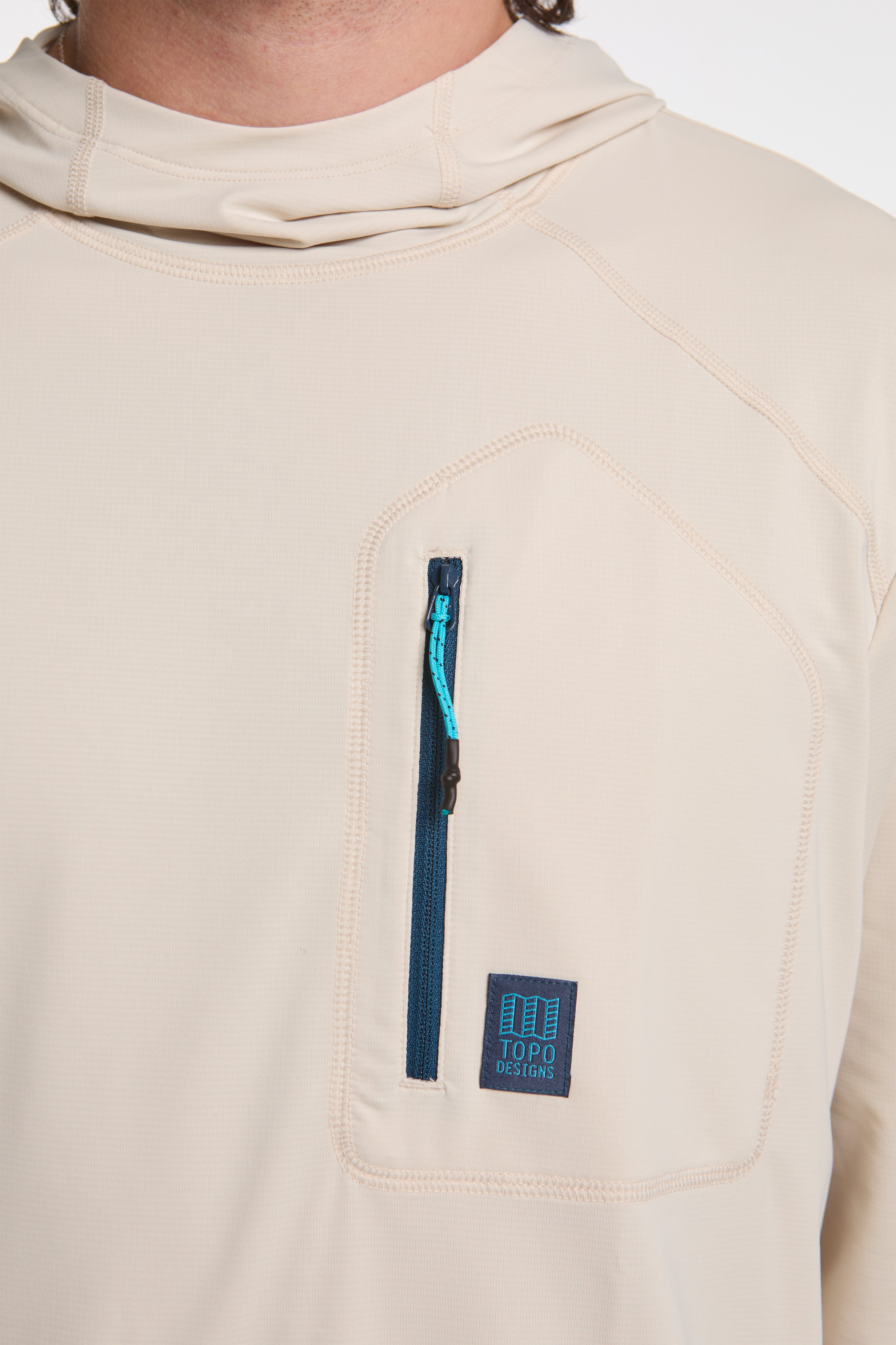 Sun Hoodie Mens Bone White