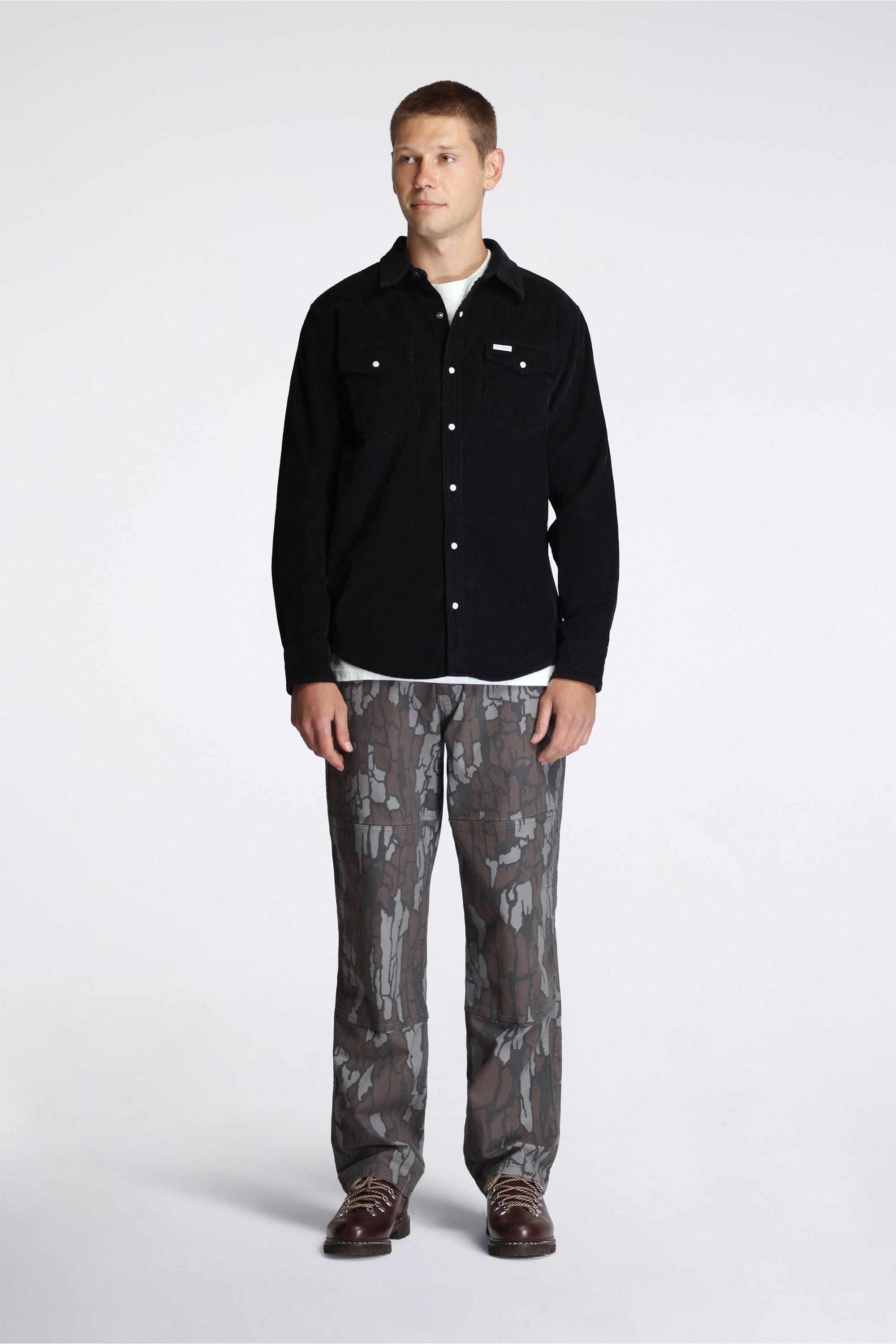 Mountain Shirt Corduroy Mens Black