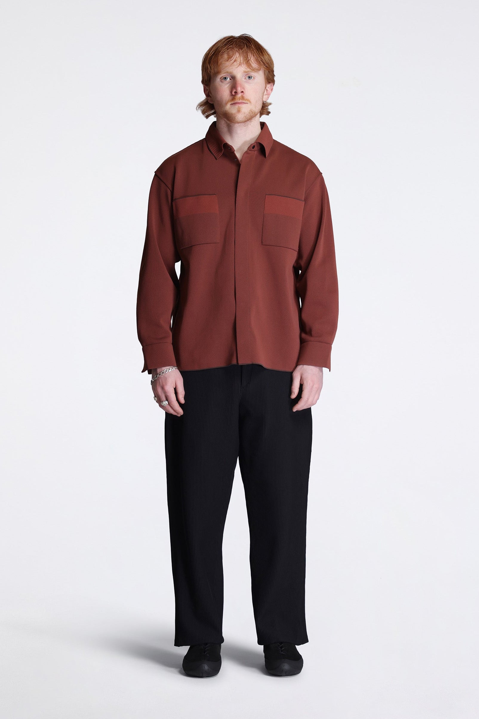 Soft Hypha Tapered Curved Pants Black