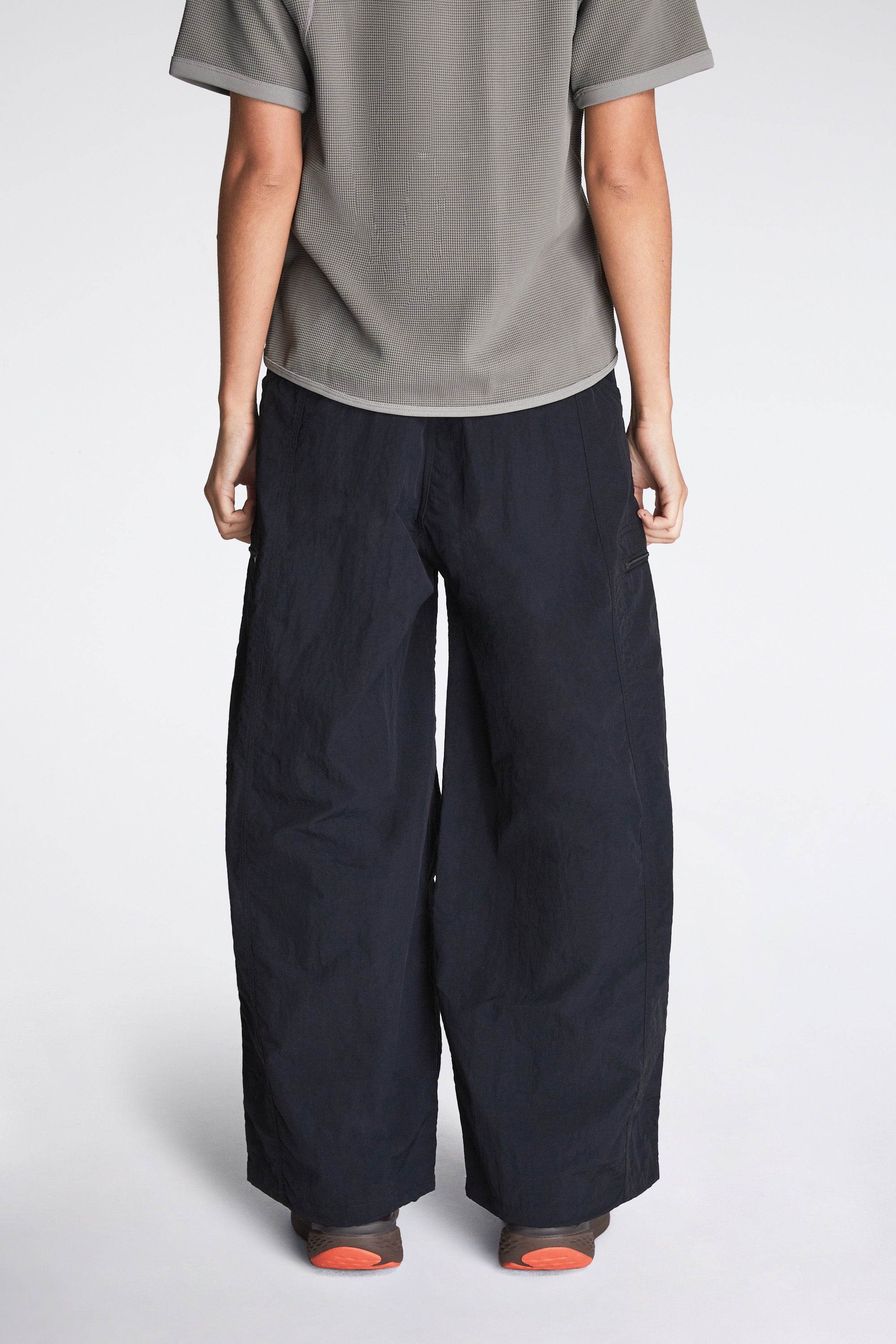Nylon Balloon Pant Black