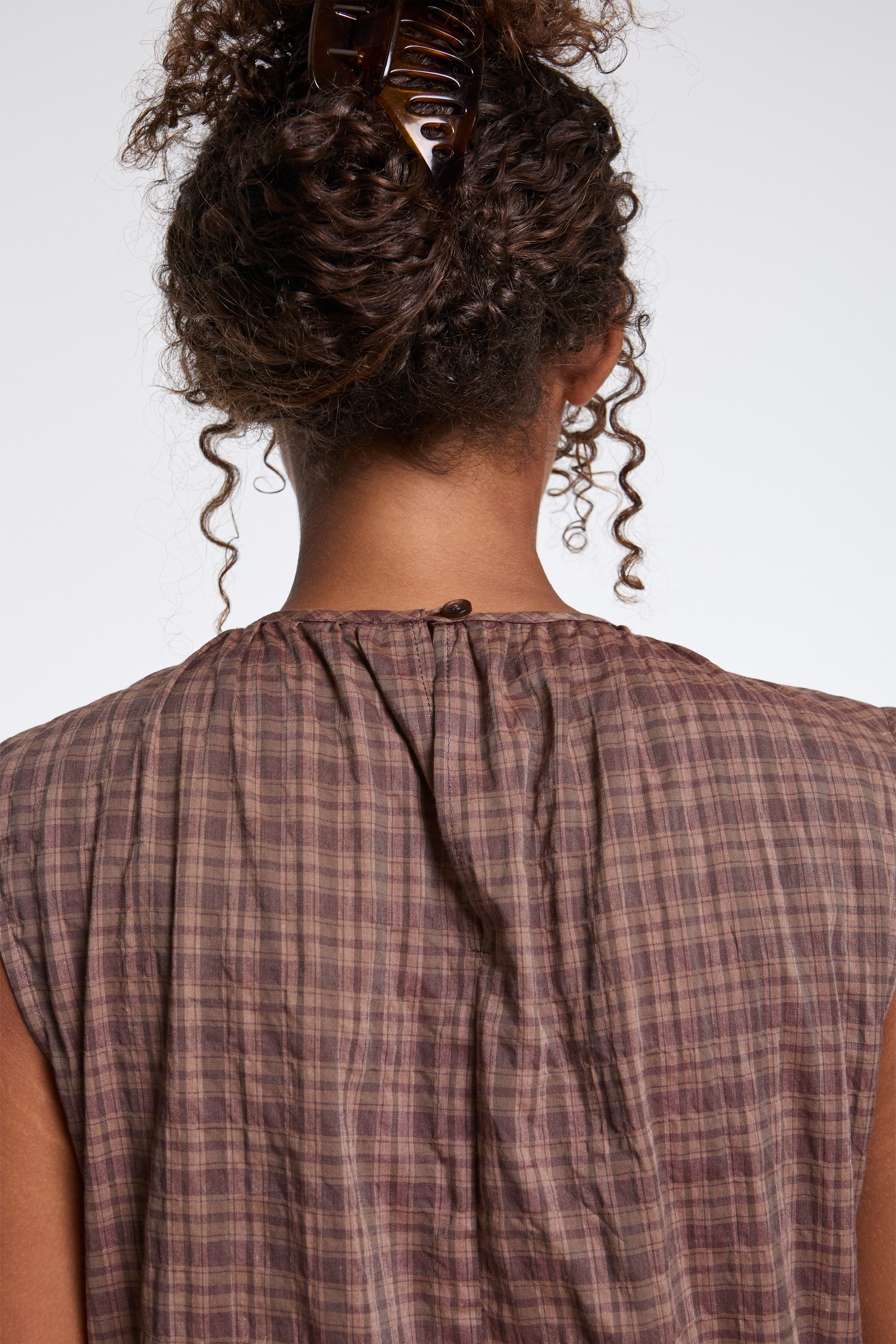 Full Body Gathered Dress Umber