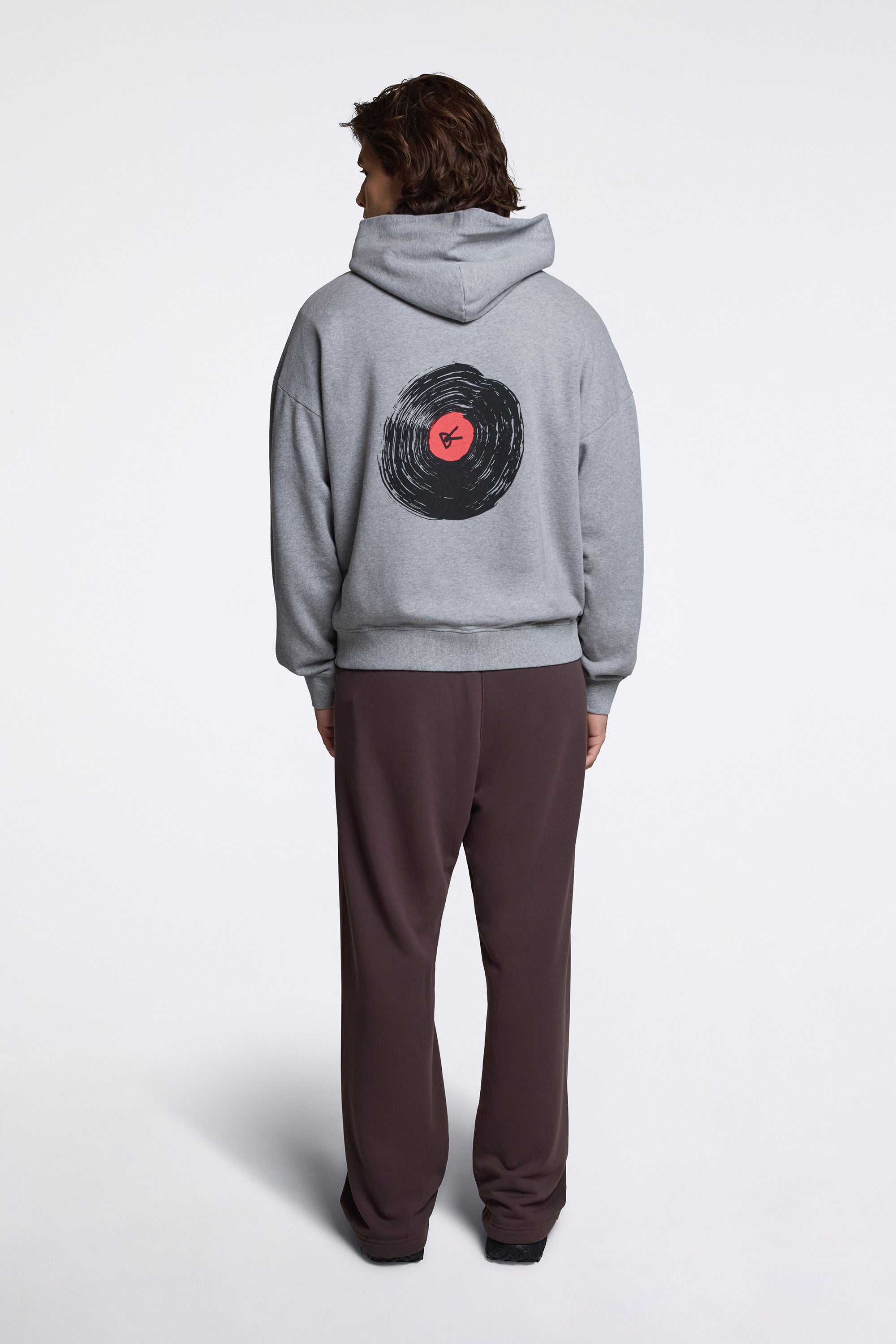 California Cotton Hoodie Track Club Heather Grey