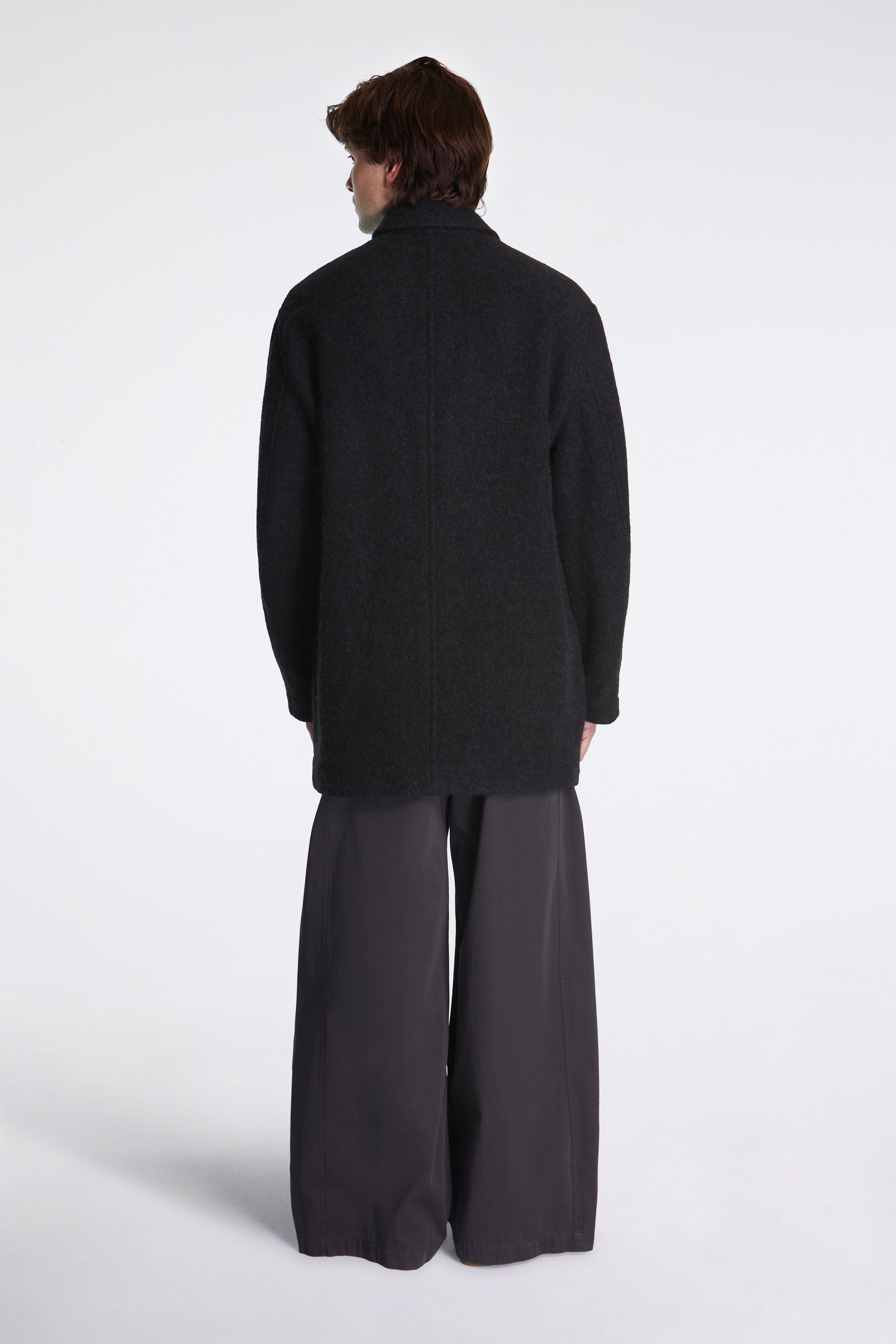 Lemaire Felt Wool Jacket Black