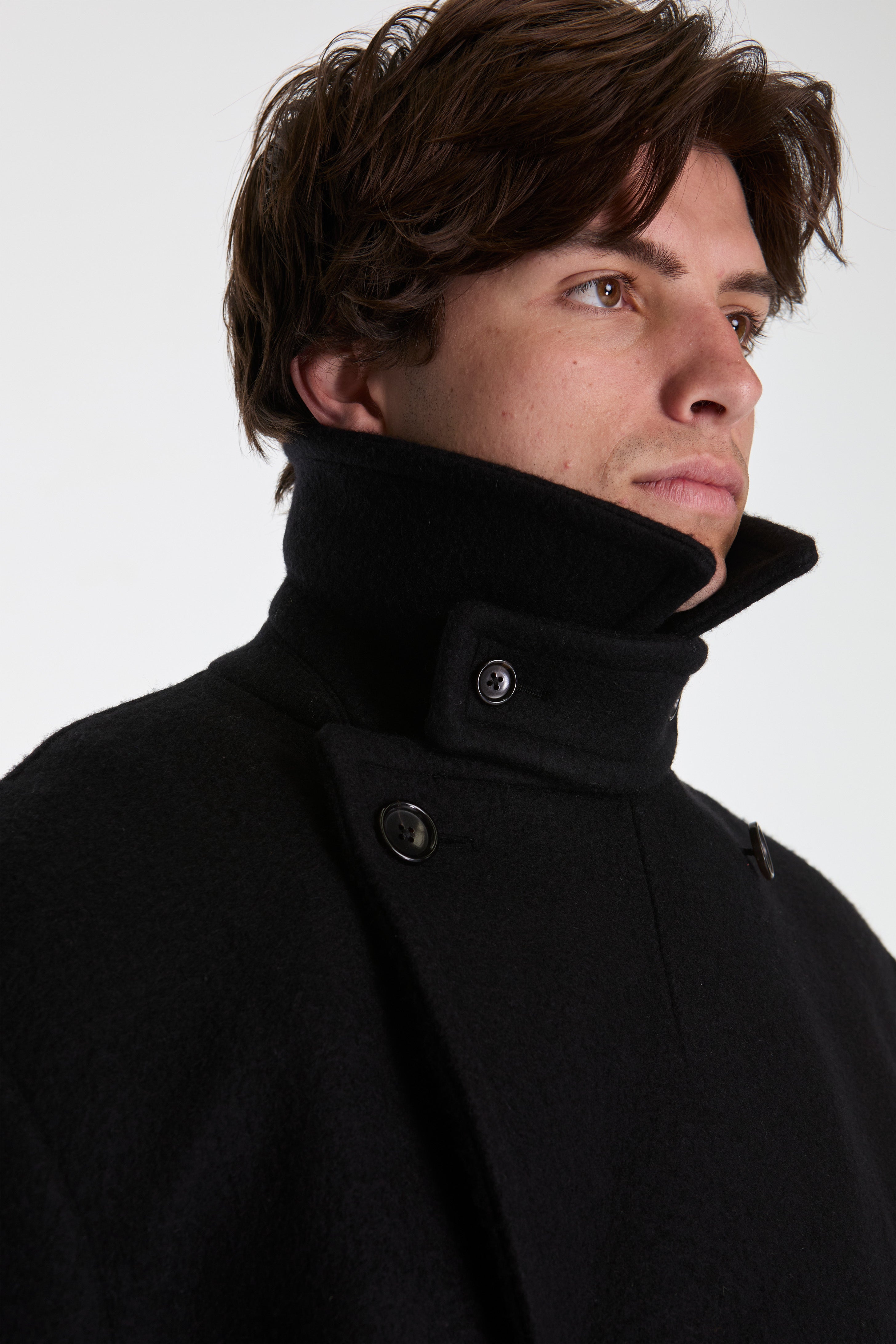 Wool Peacoat Black