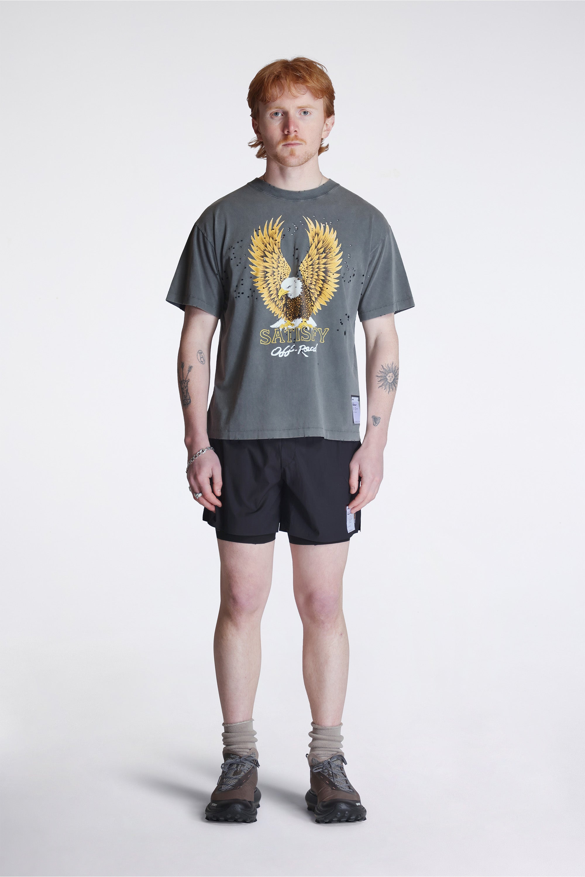 Mothtech T-Shirt Faded Black
