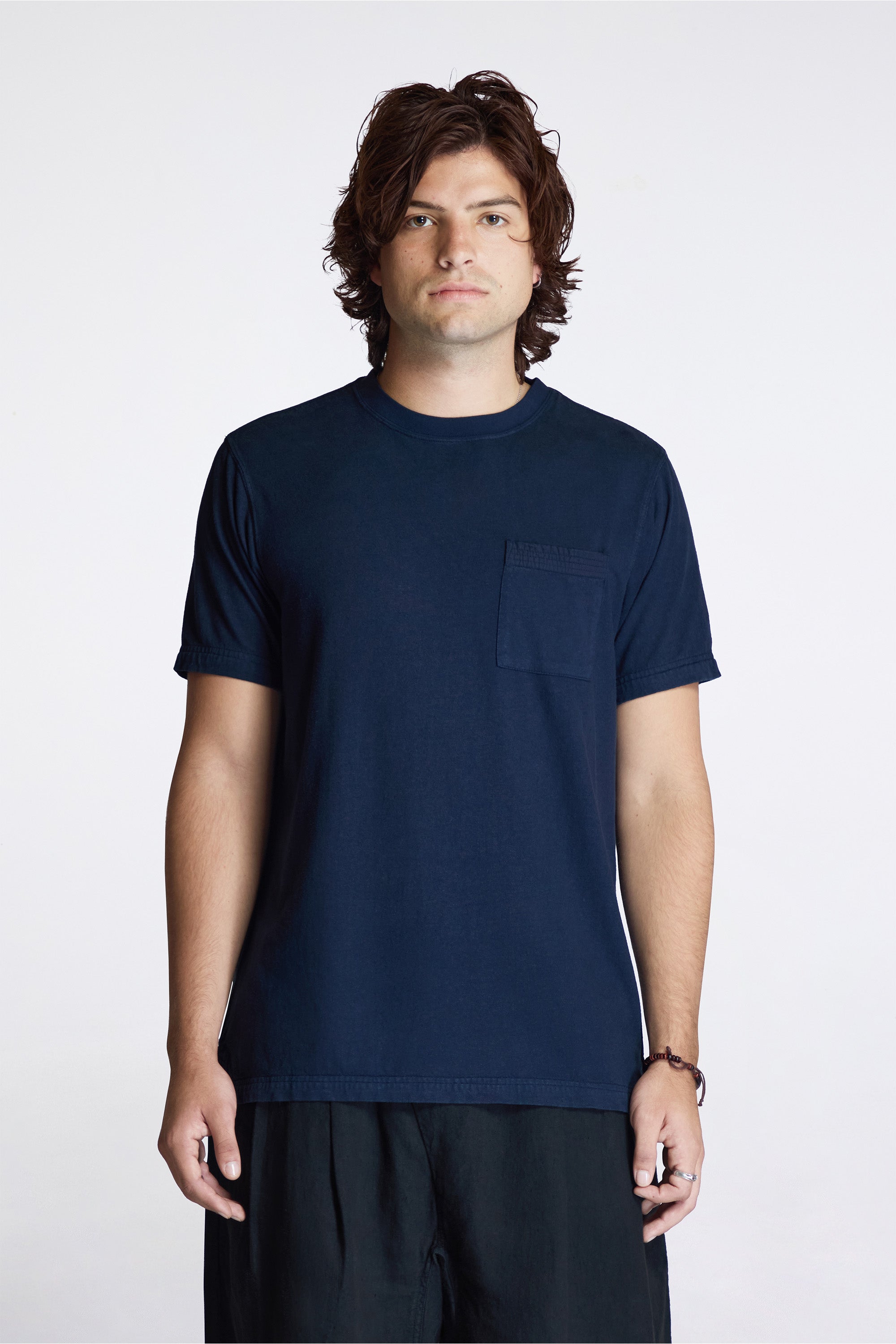 Cotton Hemp S/S T-Shirt Navy