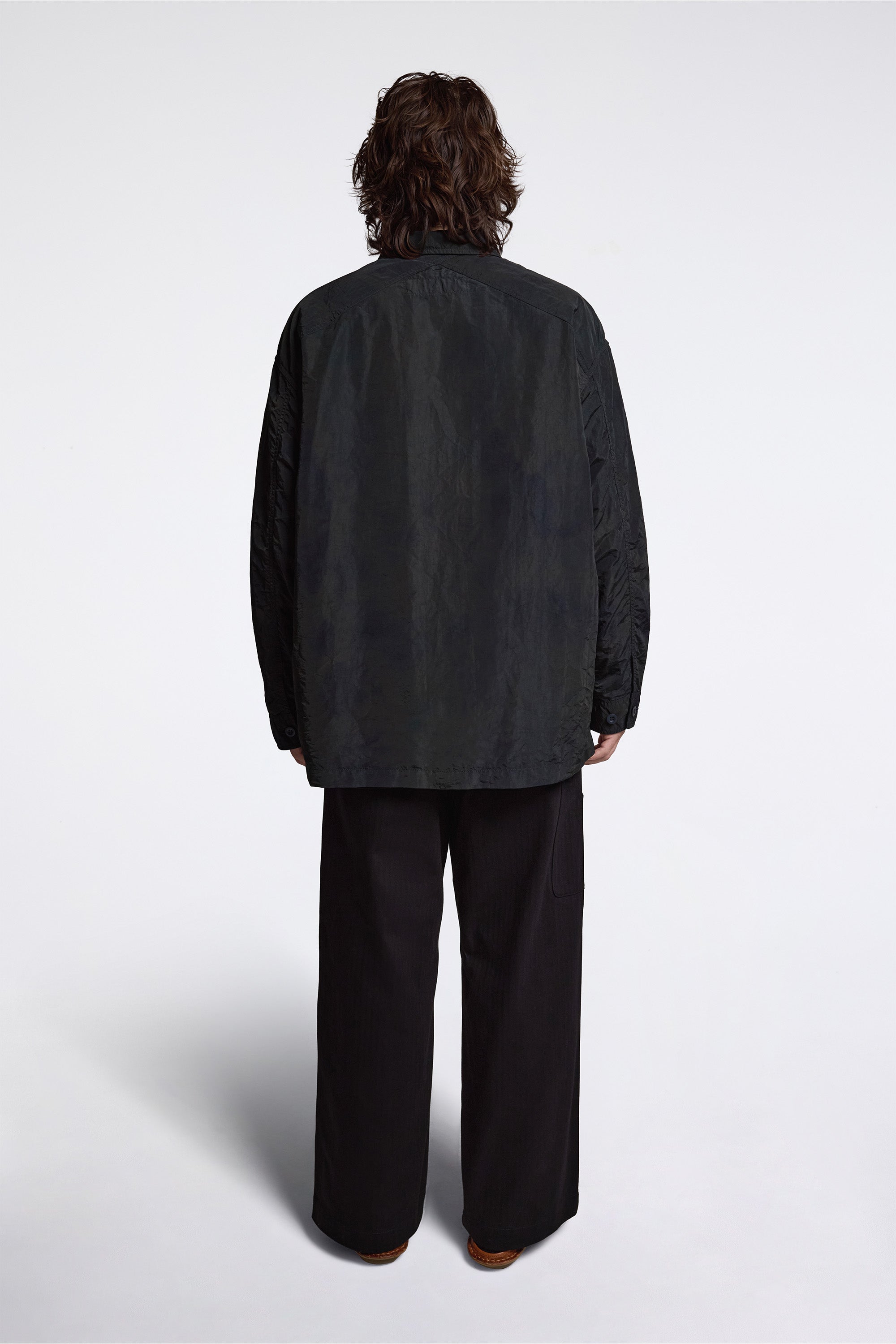 Nylon Overshirt Navy