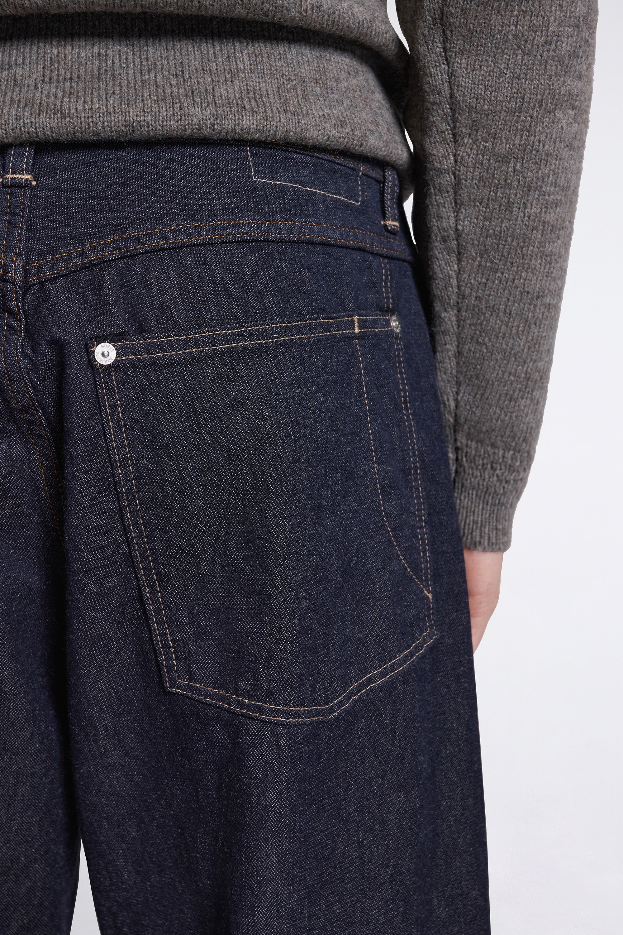 Nordmarka Broken Twill Cotton Linen Denim Jean Indigo