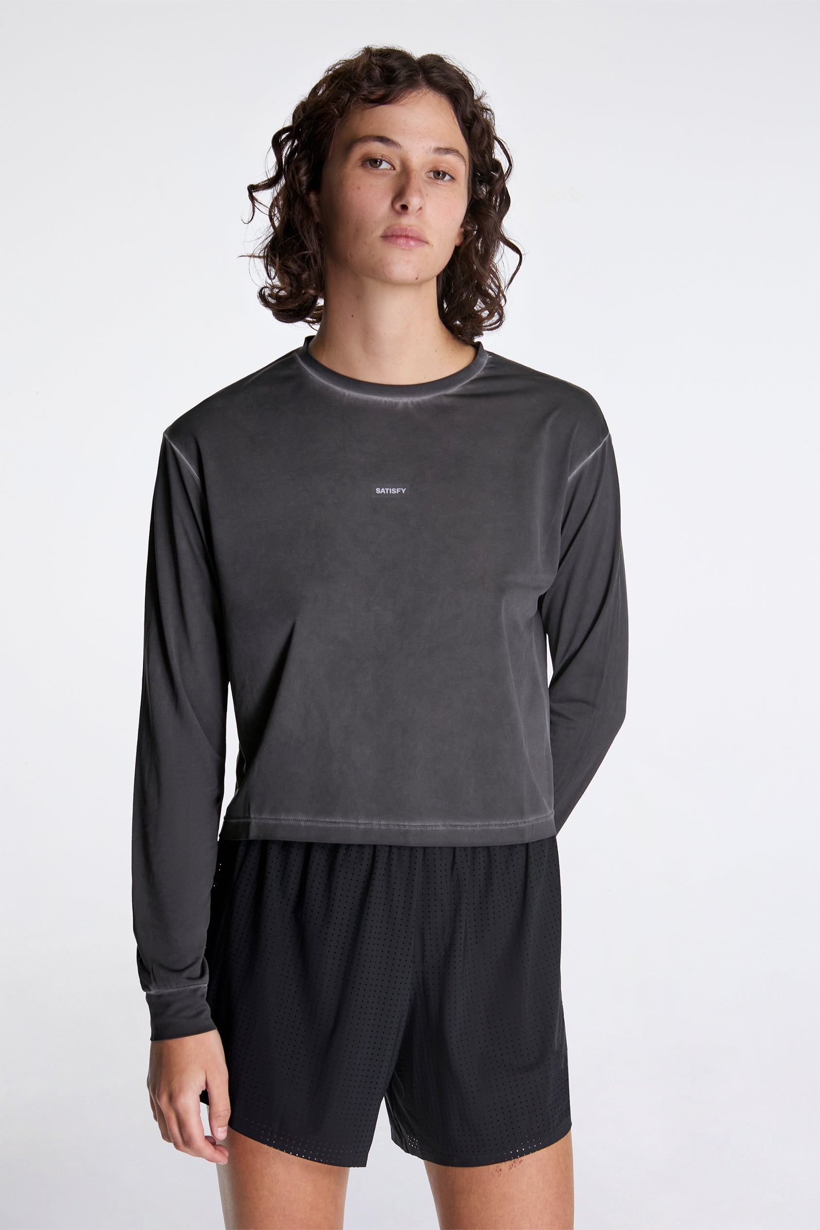Women's Auralite Long Tee Pigment Black