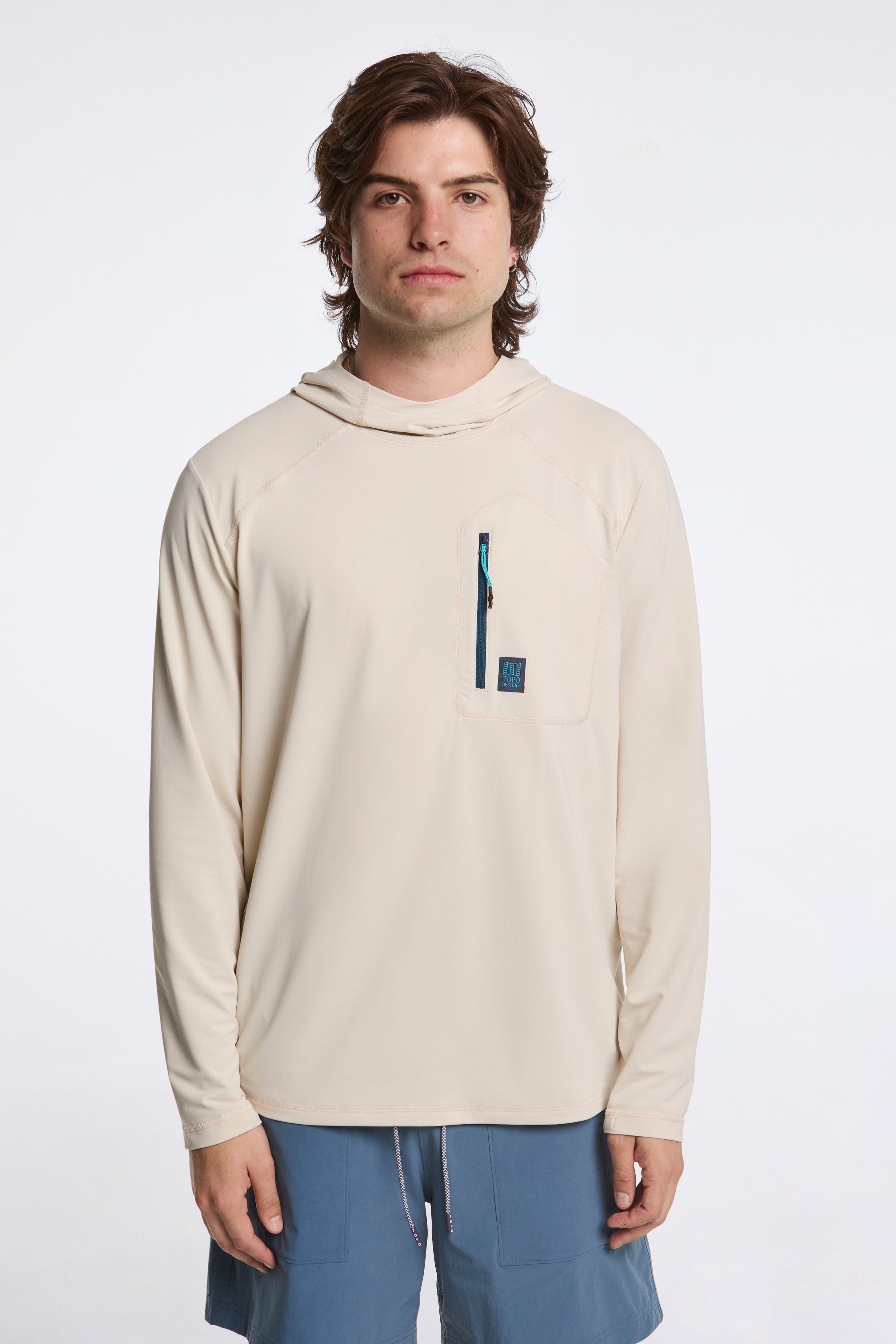 Sun Hoodie Mens Bone White