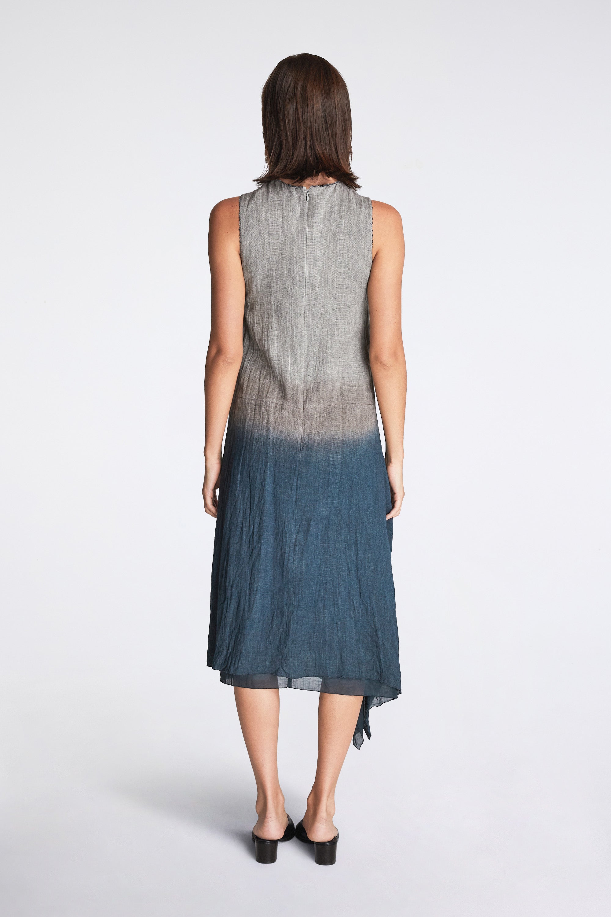 Sopchem Dress Linen Mesh Indigo X Plum