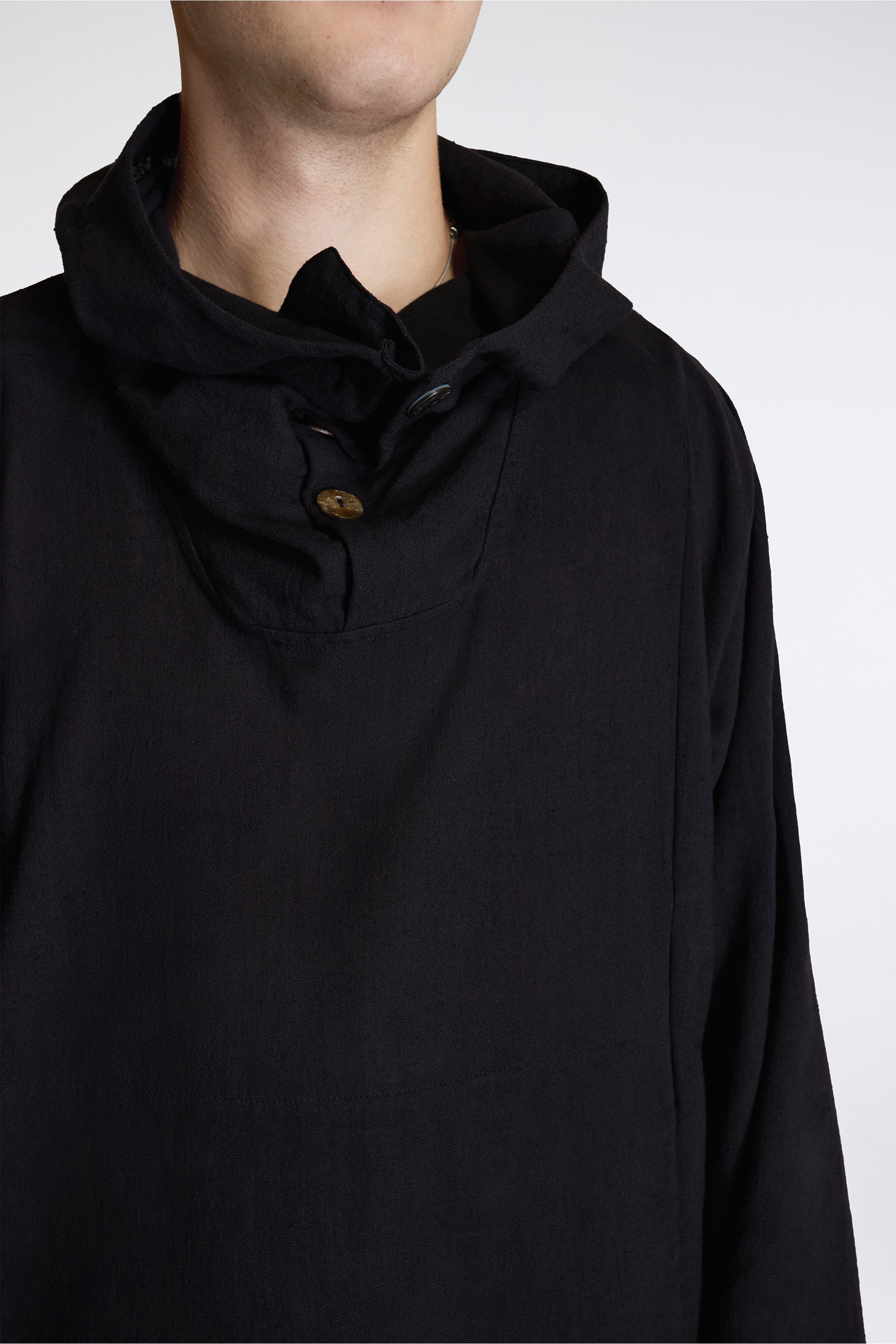 Fisherman Hoodie Black