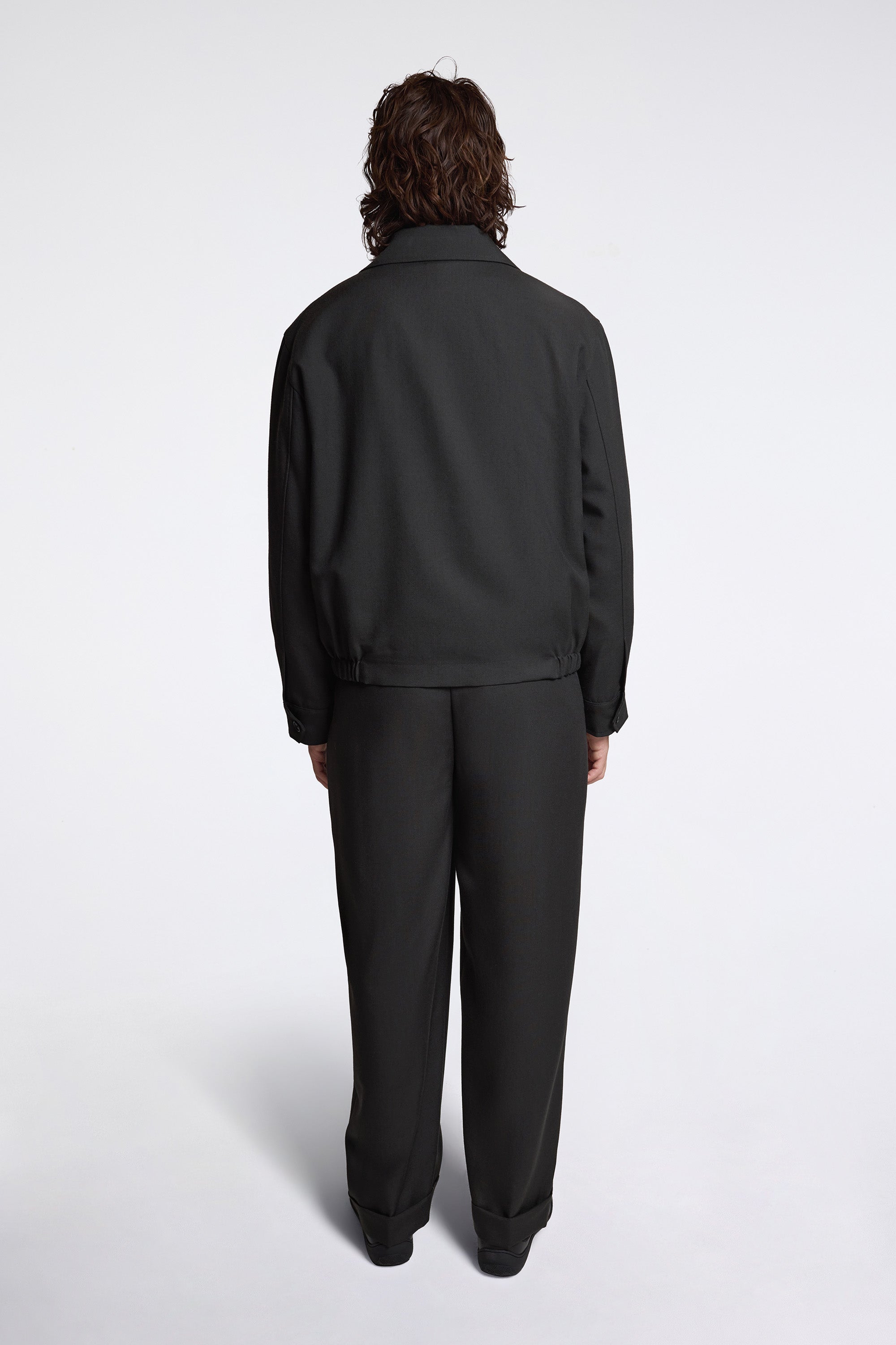 Stitch Pleat Trousers Pewter