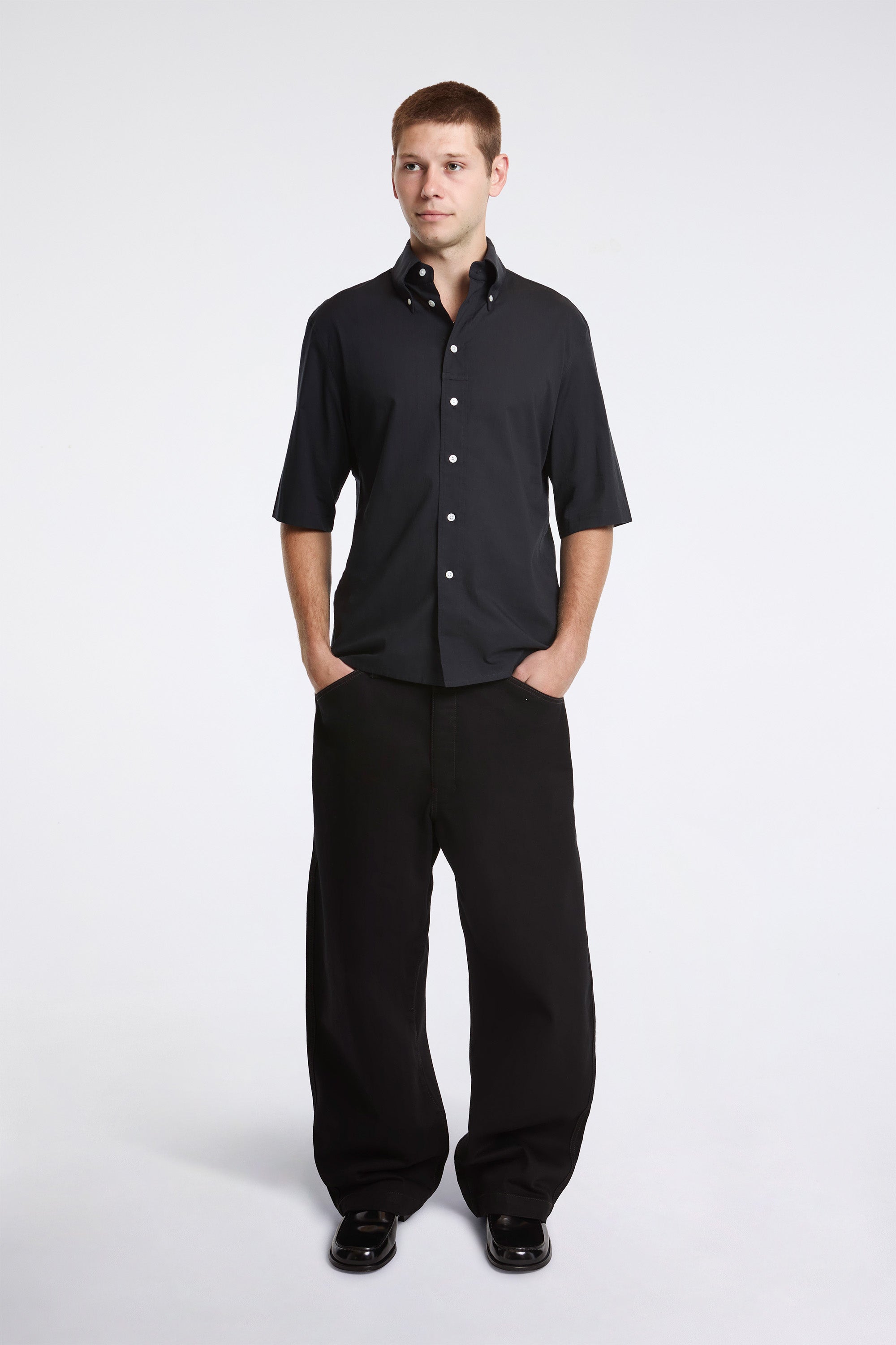 Short Sleeve Shirt Squid Ink