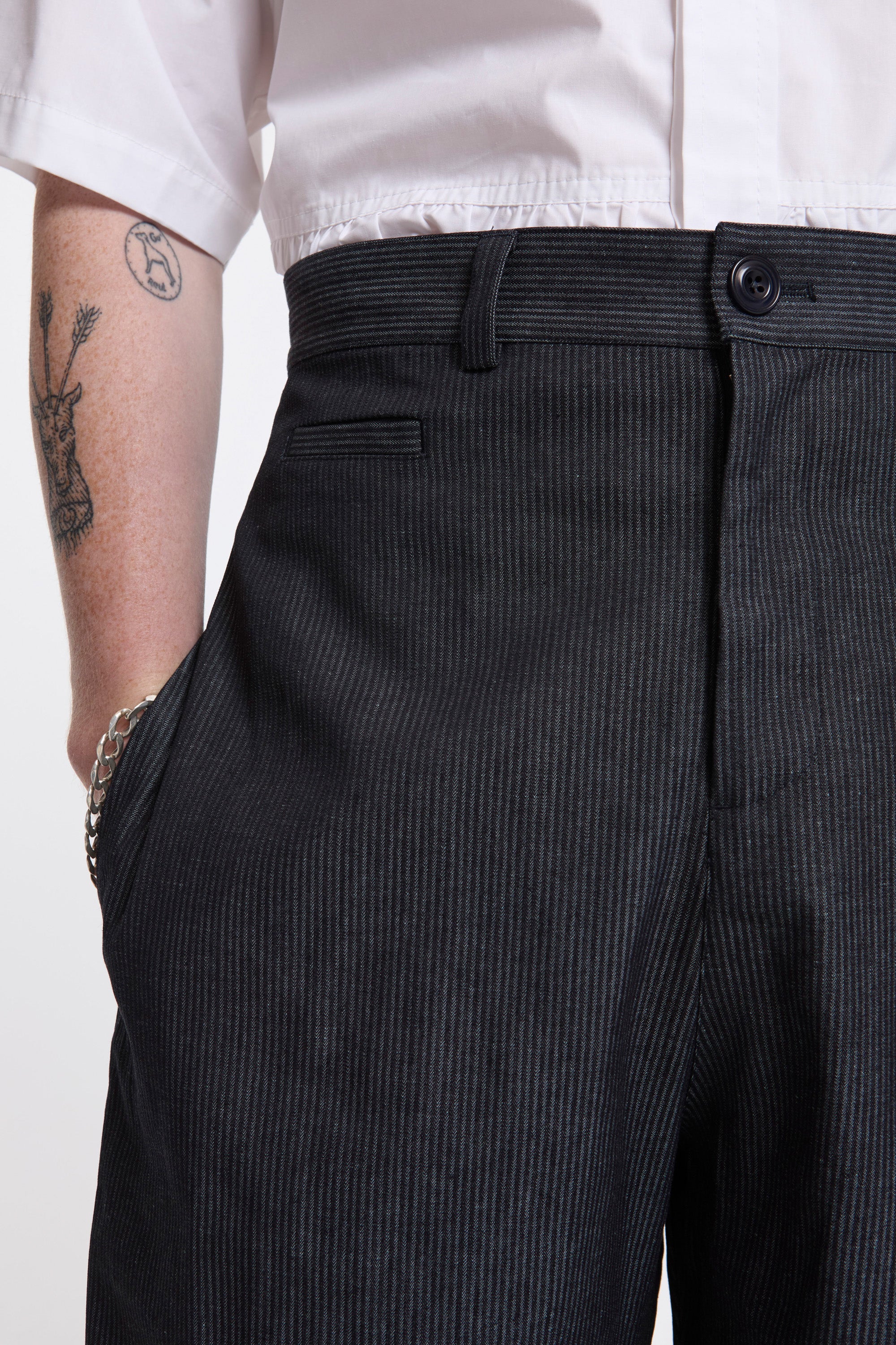 Stripe Shorts Indigo Stripe