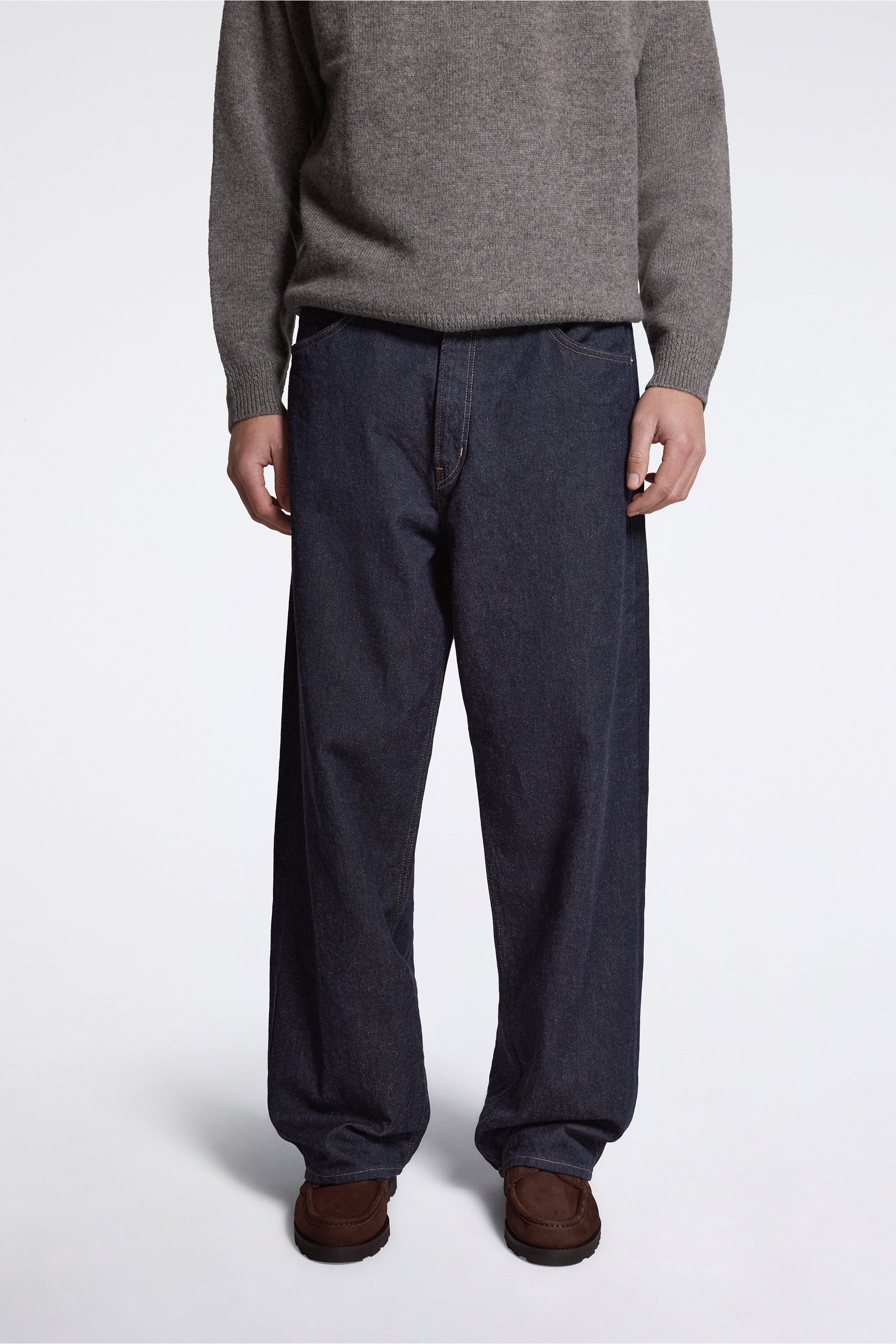 Nordmarka Broken Twill Cotton Linen Denim Jean Indigo