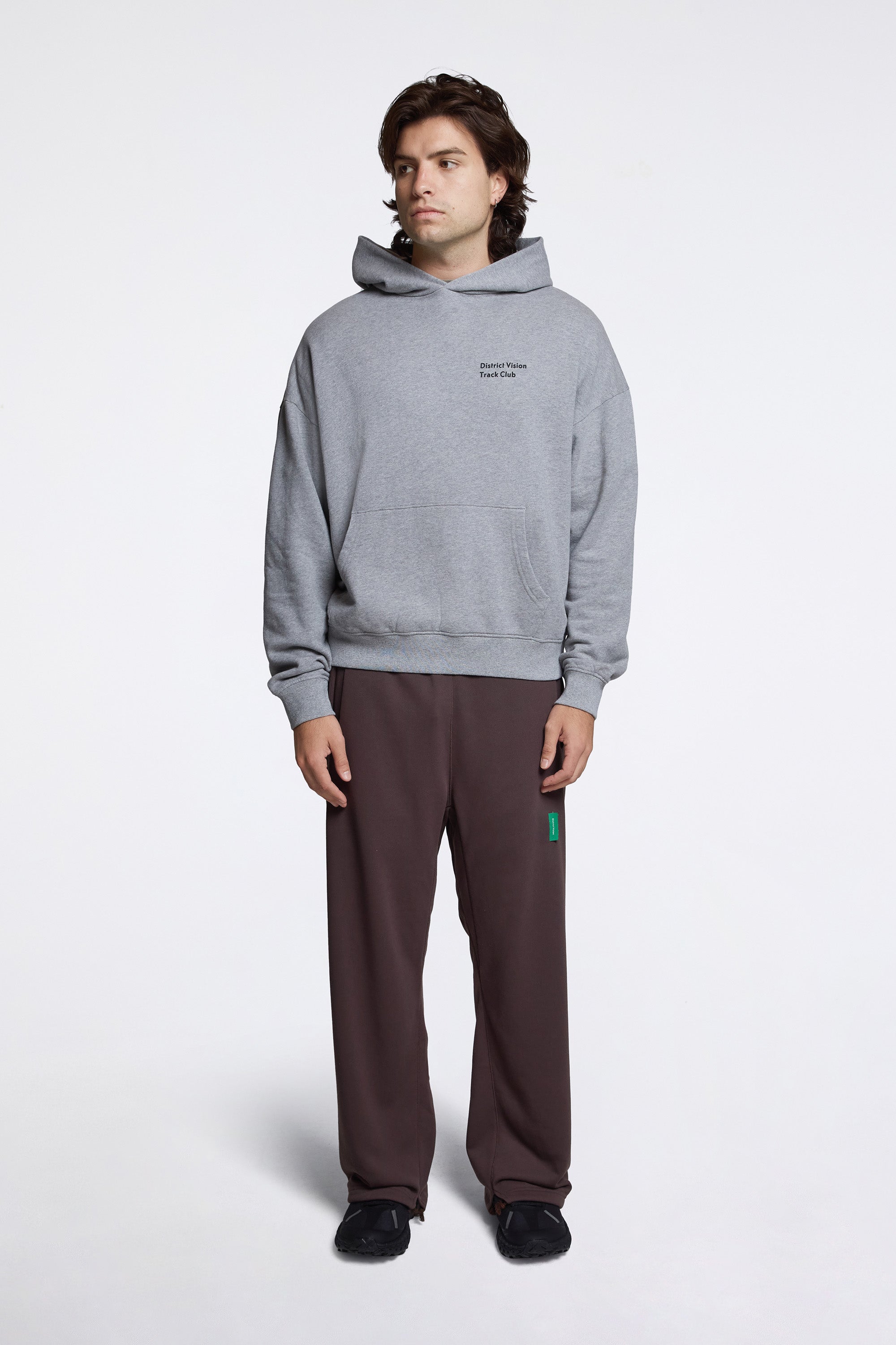 California Cotton Hoodie Track Club Heather Grey