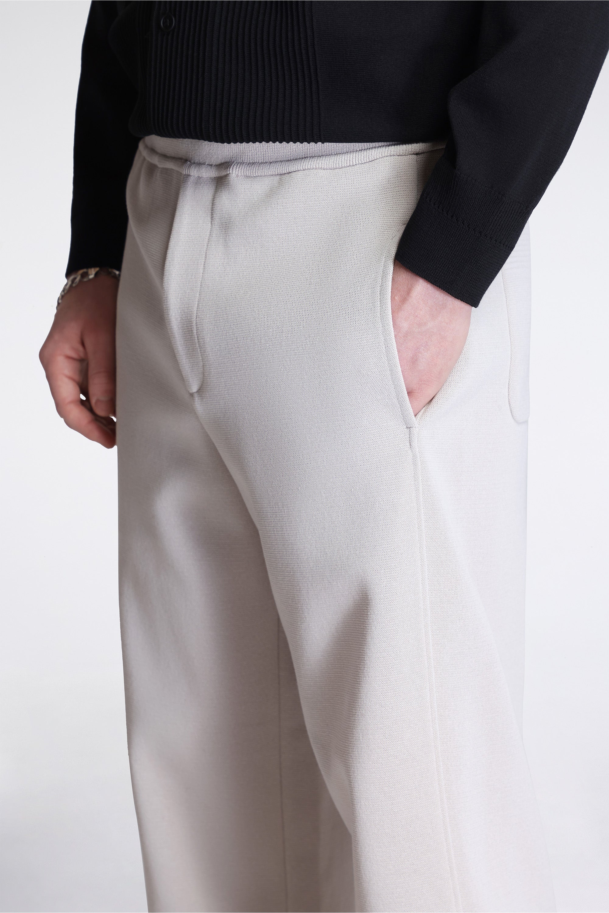 Tc Milan Curved Pants Linen Beige