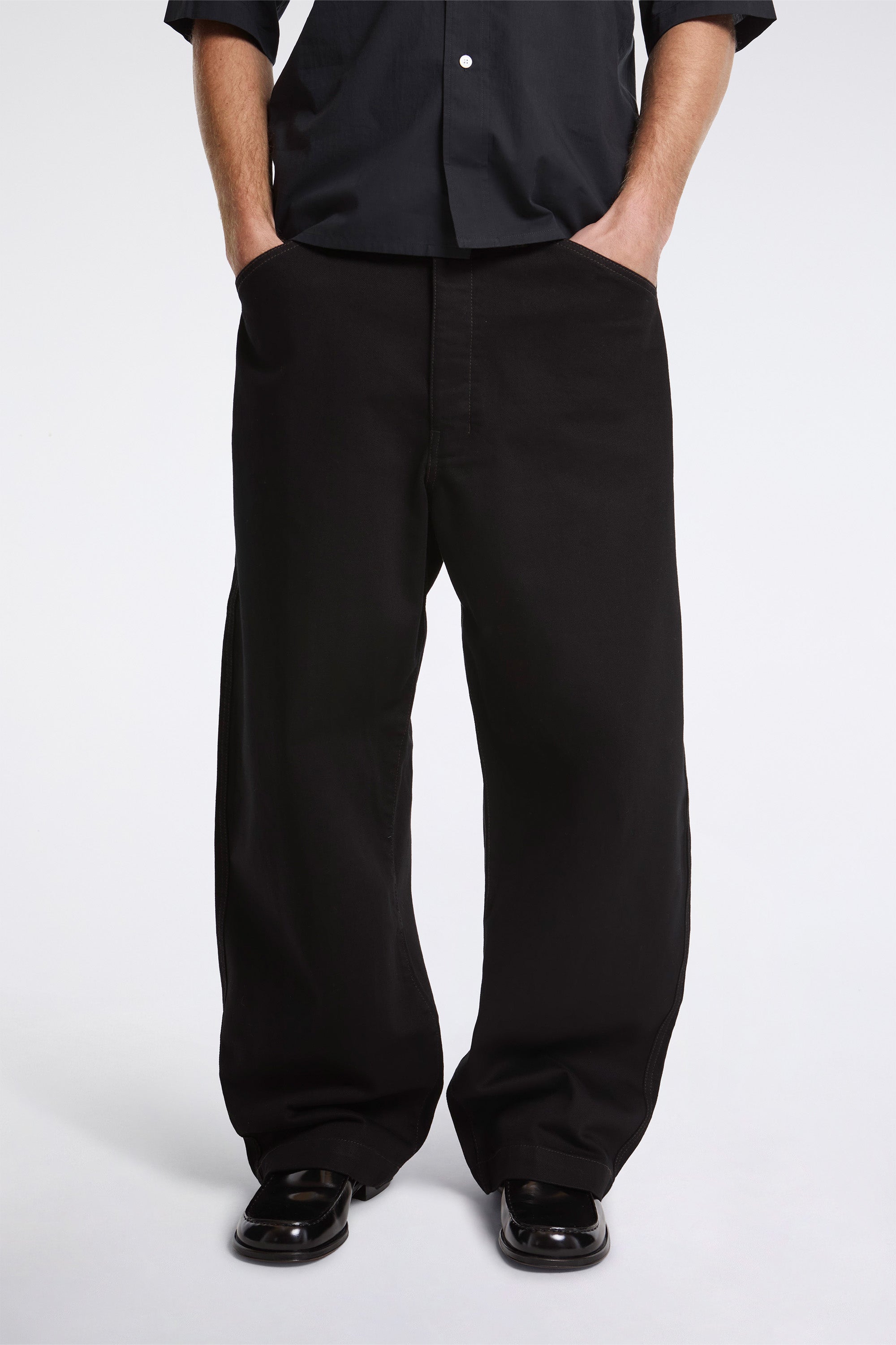 Lemaire Maxi Workwear Pants Black | HAVN