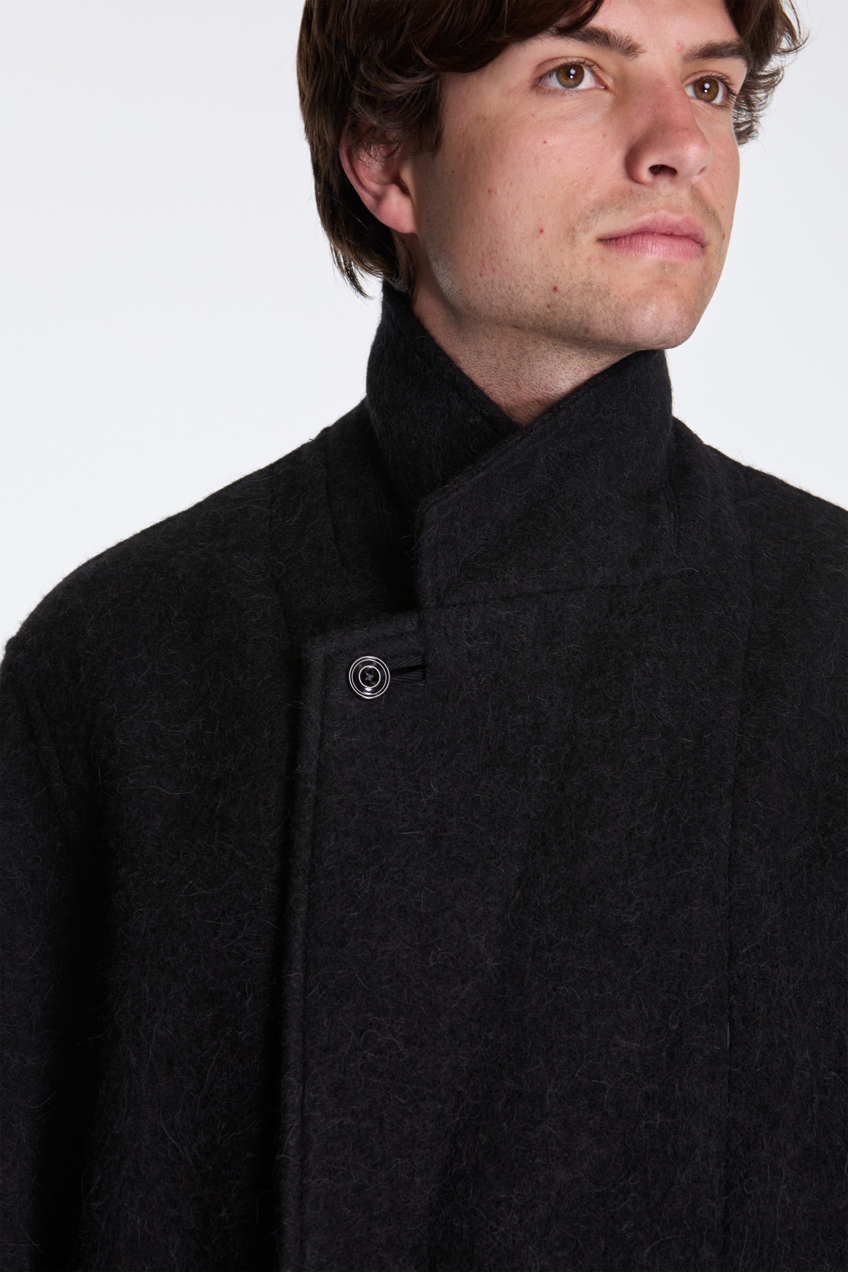 Lemaire Felt Wool Jacket Black