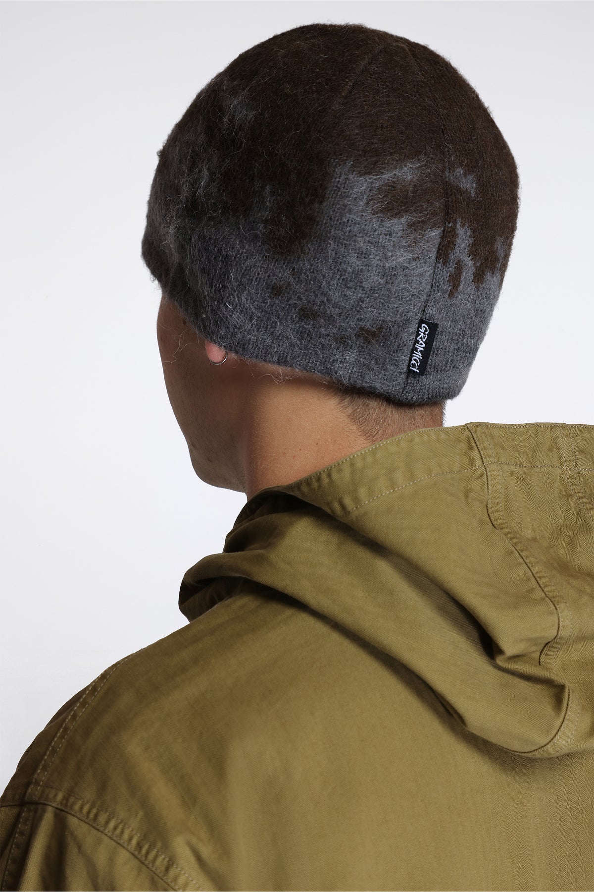Mohair Splatter Beanie Slate Splatter