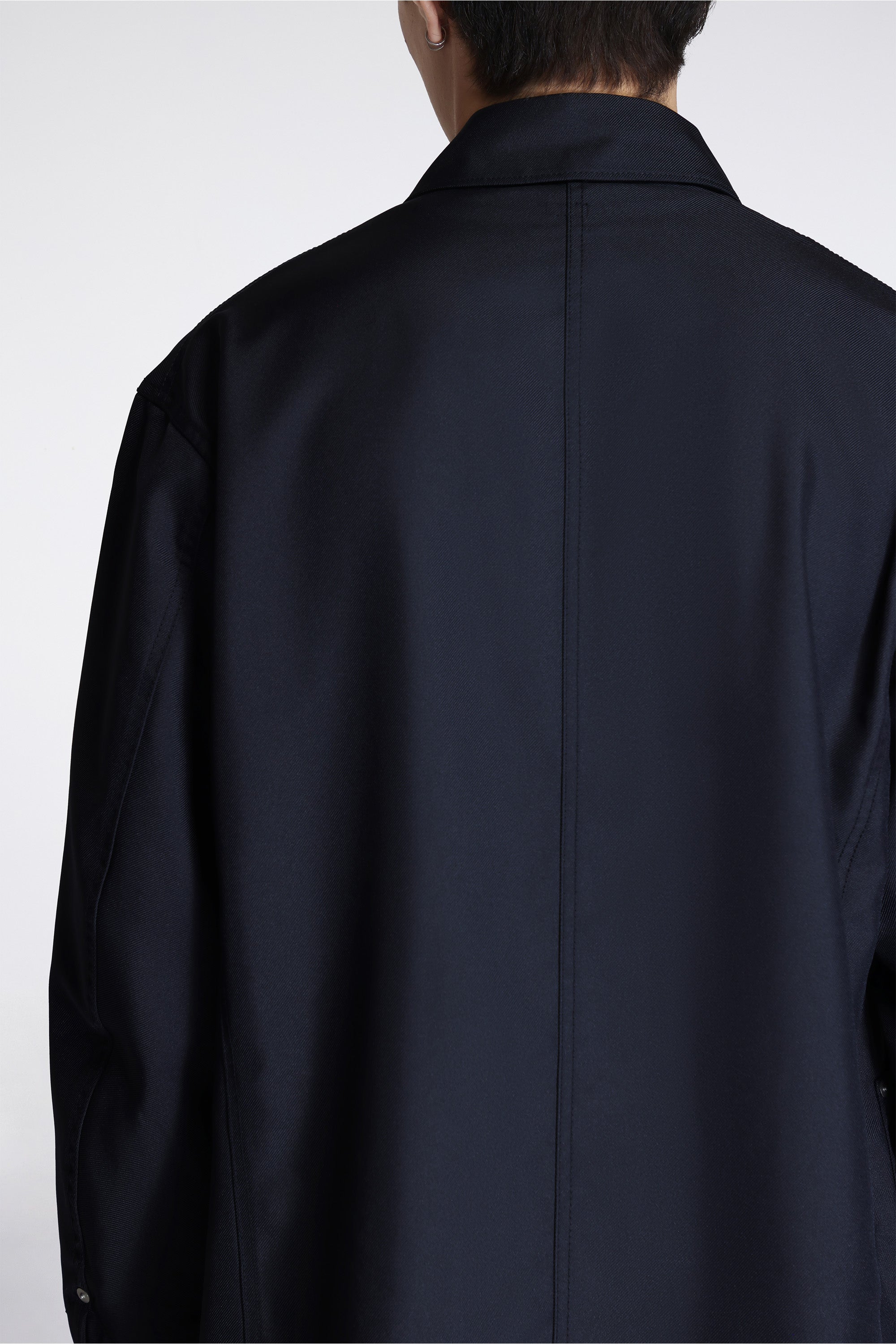Polyester Twill Coverall Jacket Dark Navy