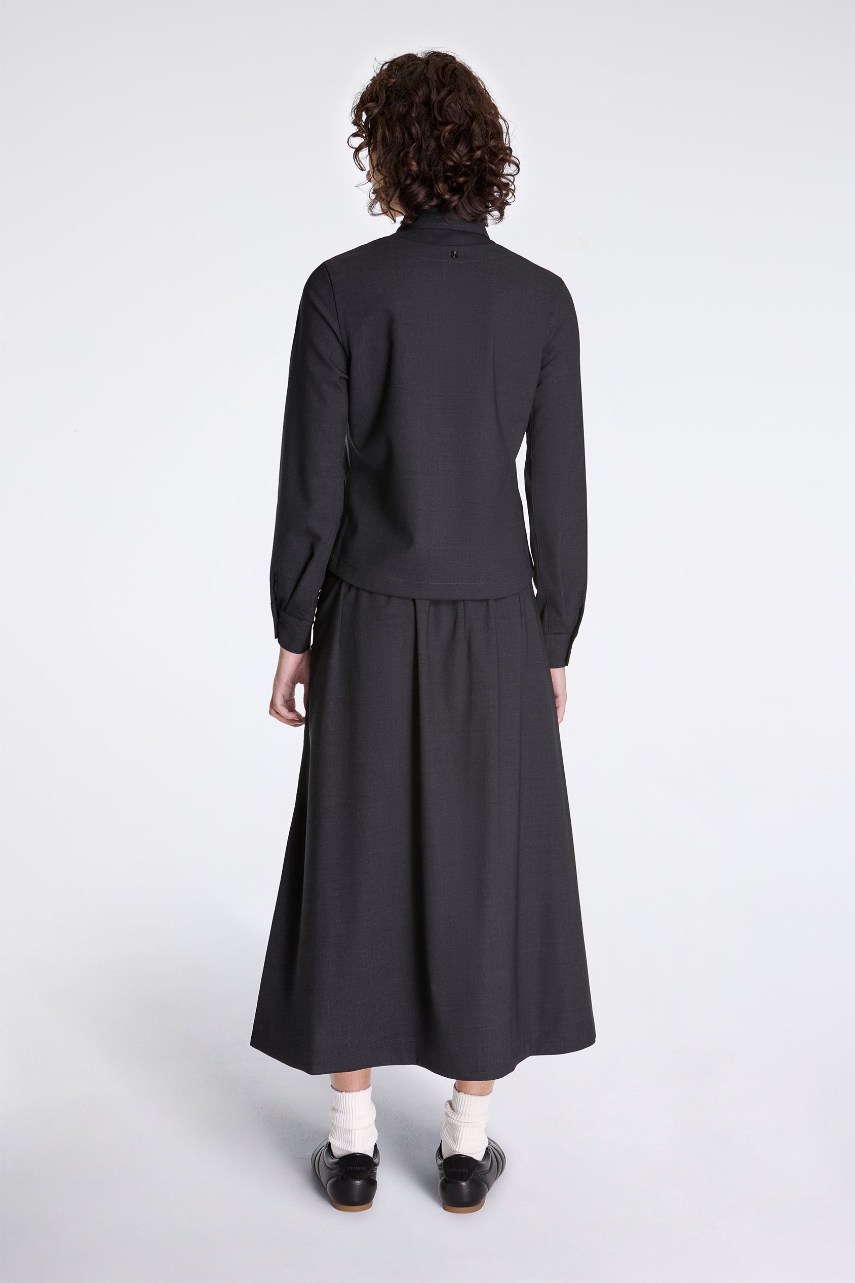 Fossil Wrap Skirt Charcoal