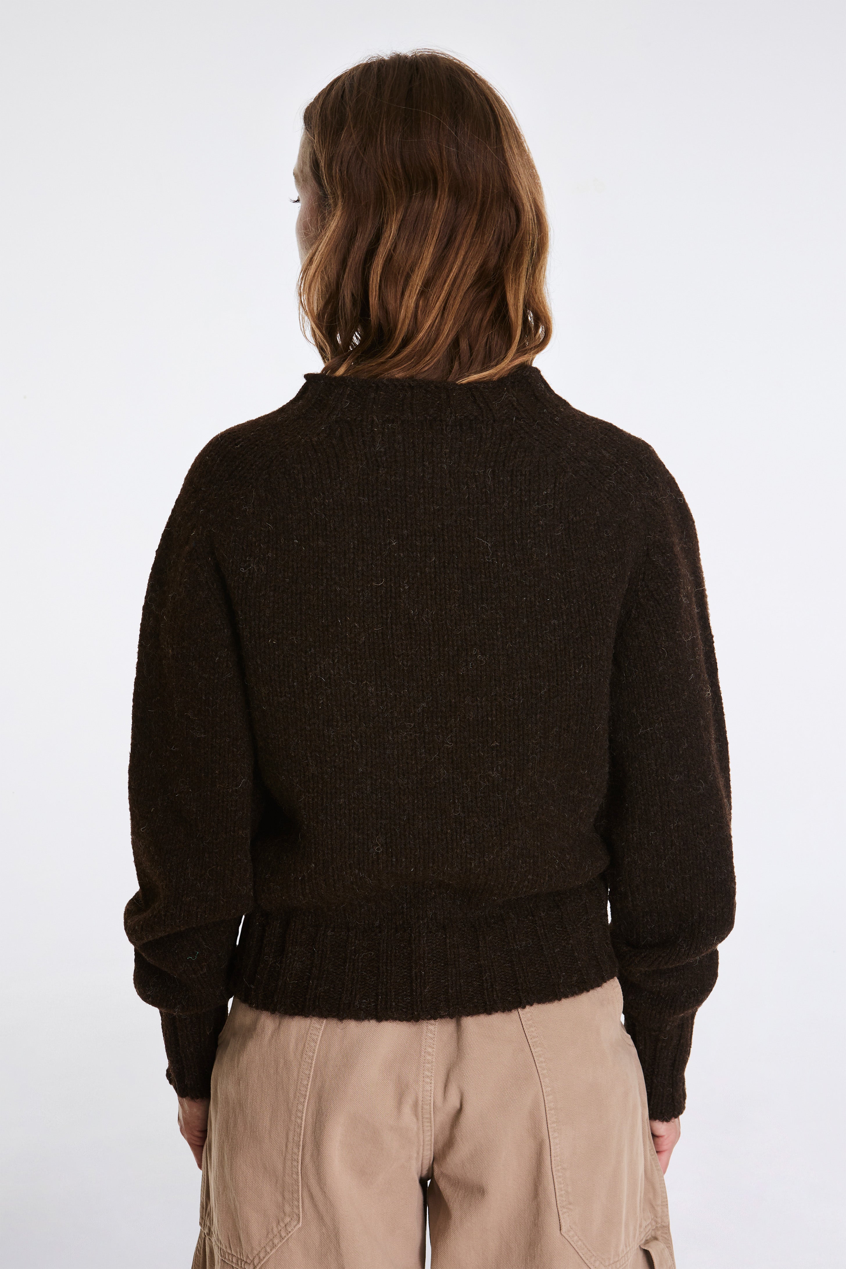 MHL Chunky Seamless Crew Neck Dark Brown