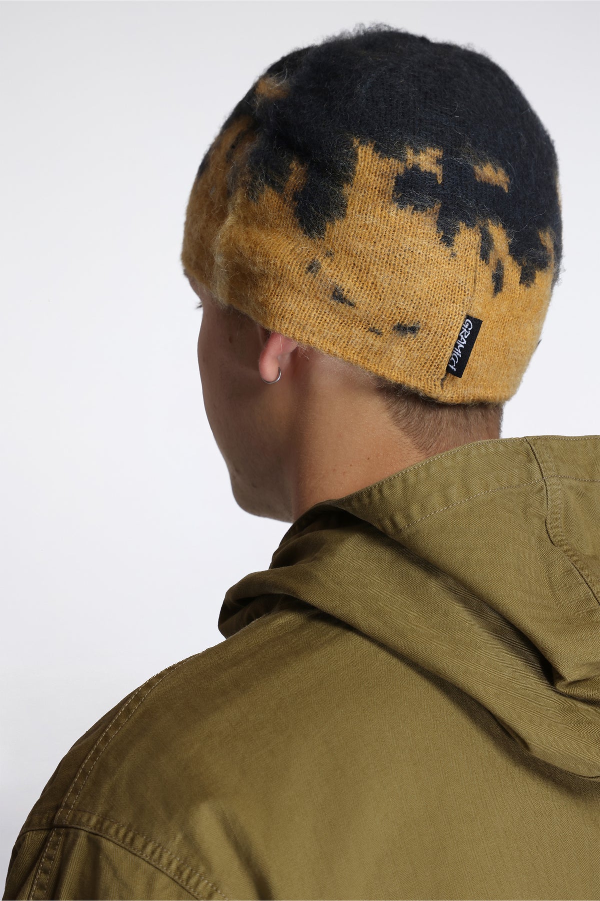 Mohair Splatter Beanie Safron Splatter