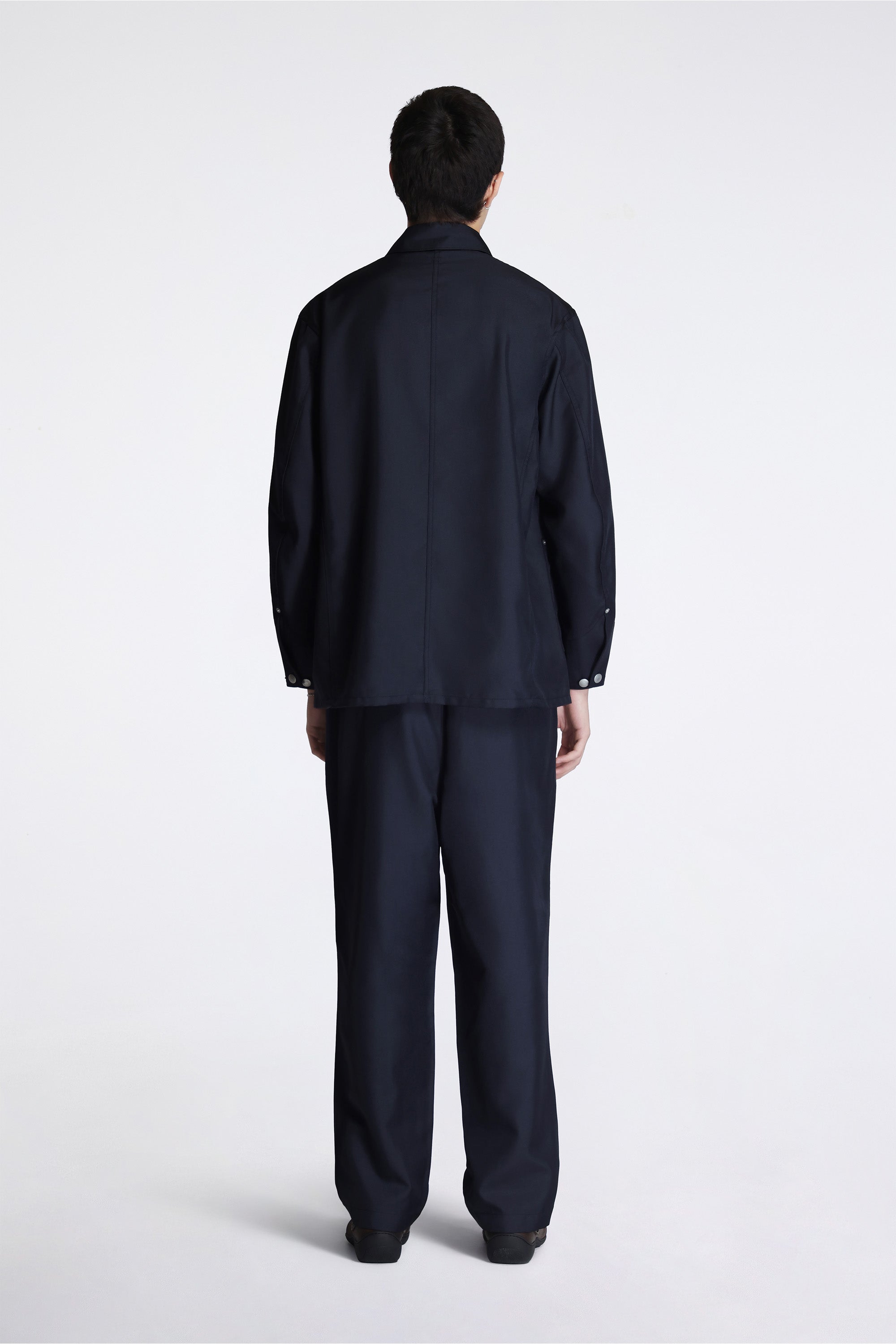 Polyester Twill Coverall Jacket Dark Navy