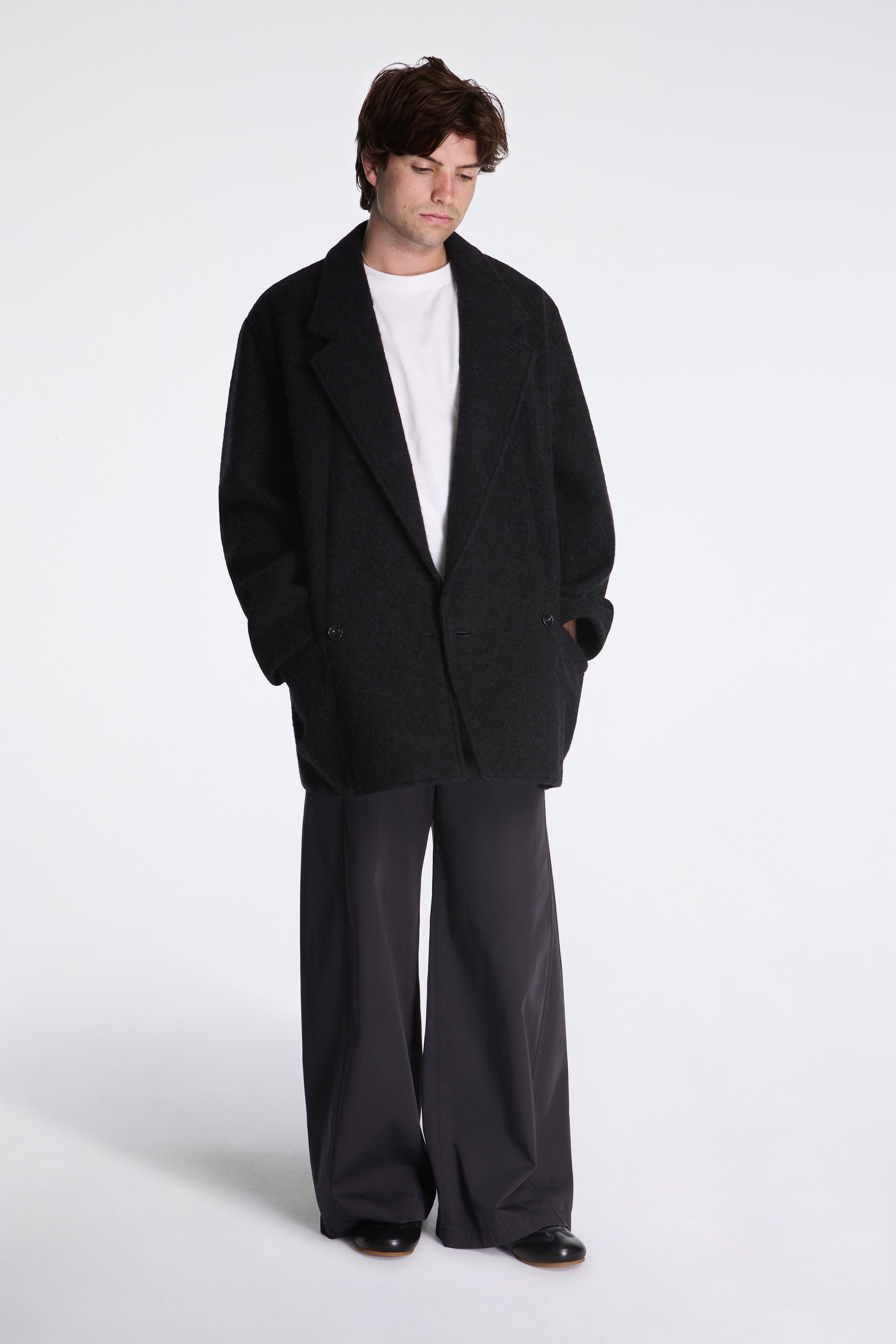 Felt Wool Jacket Black