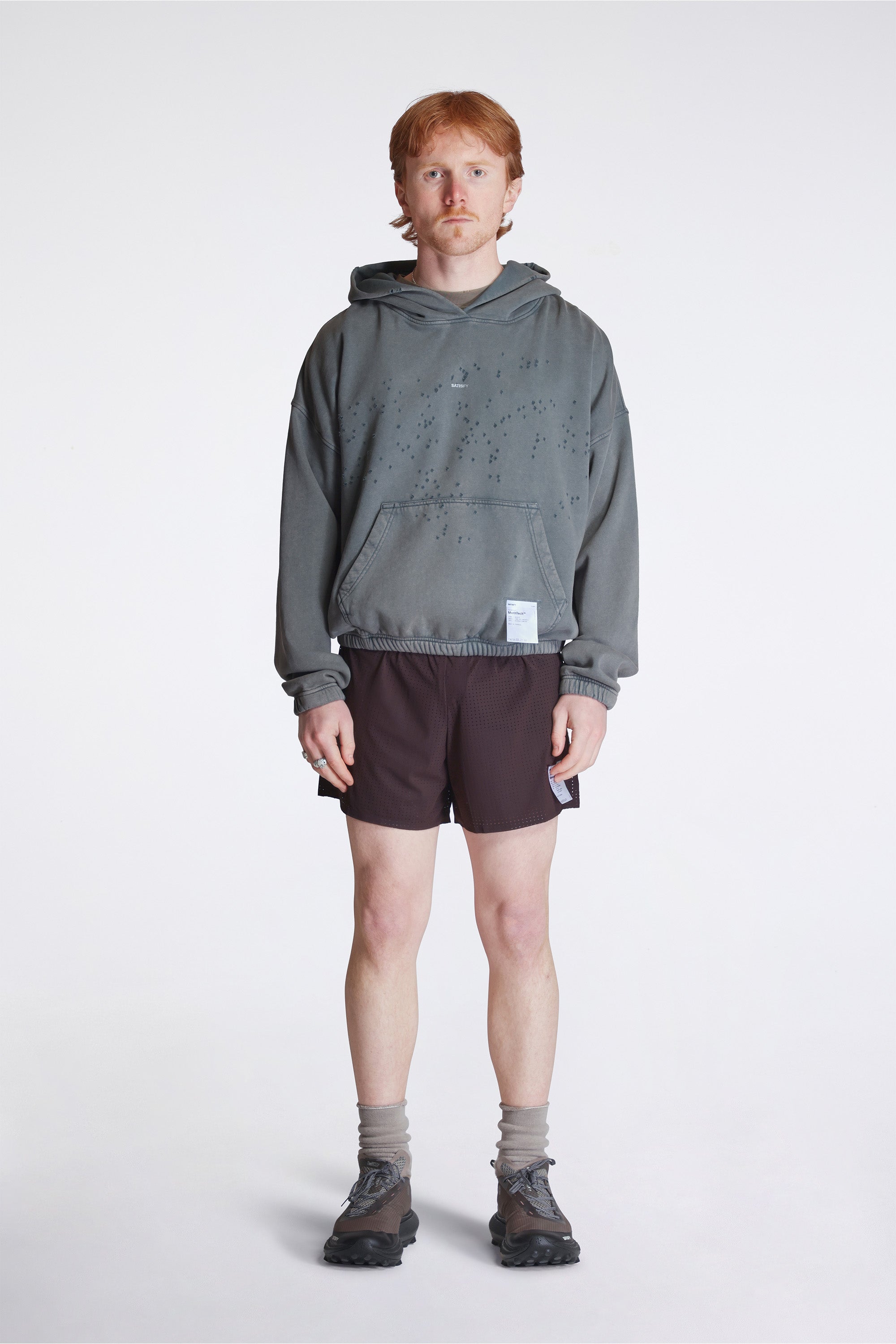 Mothtech Hoodie Faded Black