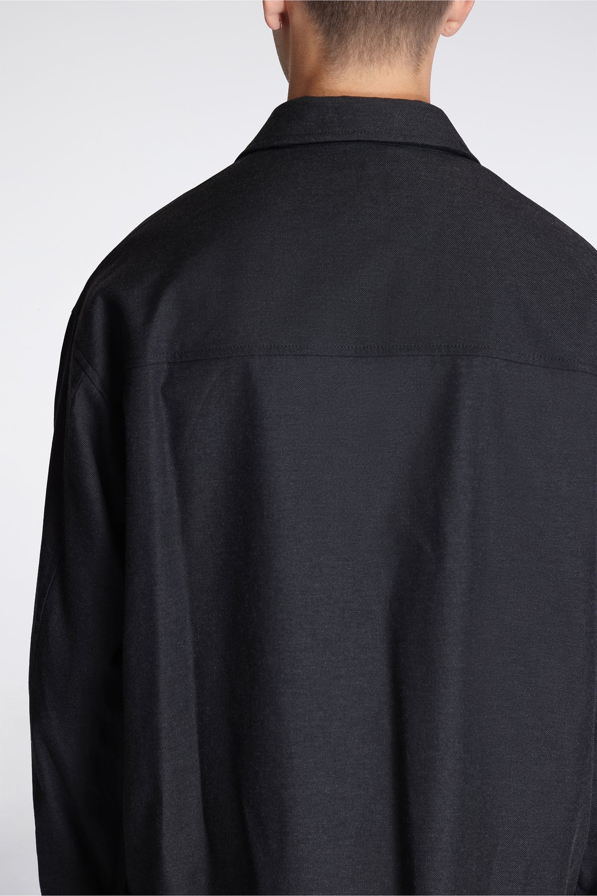 Cotton Wool Harrington Jacket Charcoal