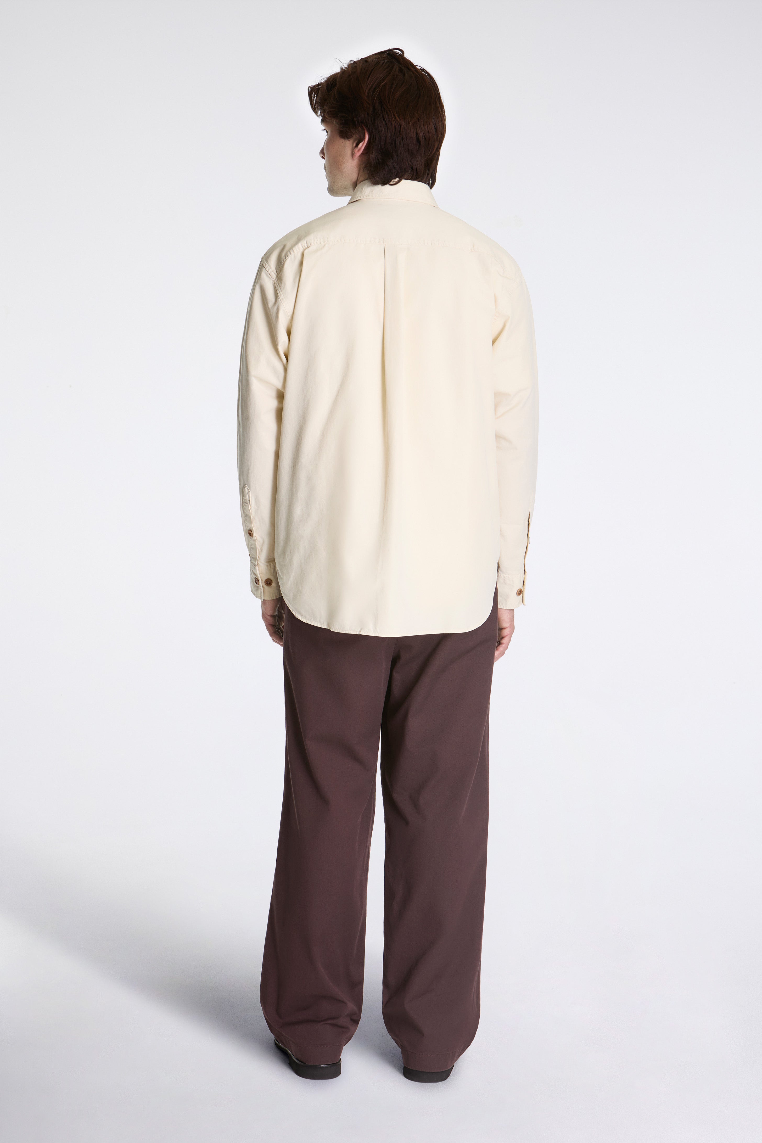 Julius Mineral Dyed Oversize Shirt Ecru