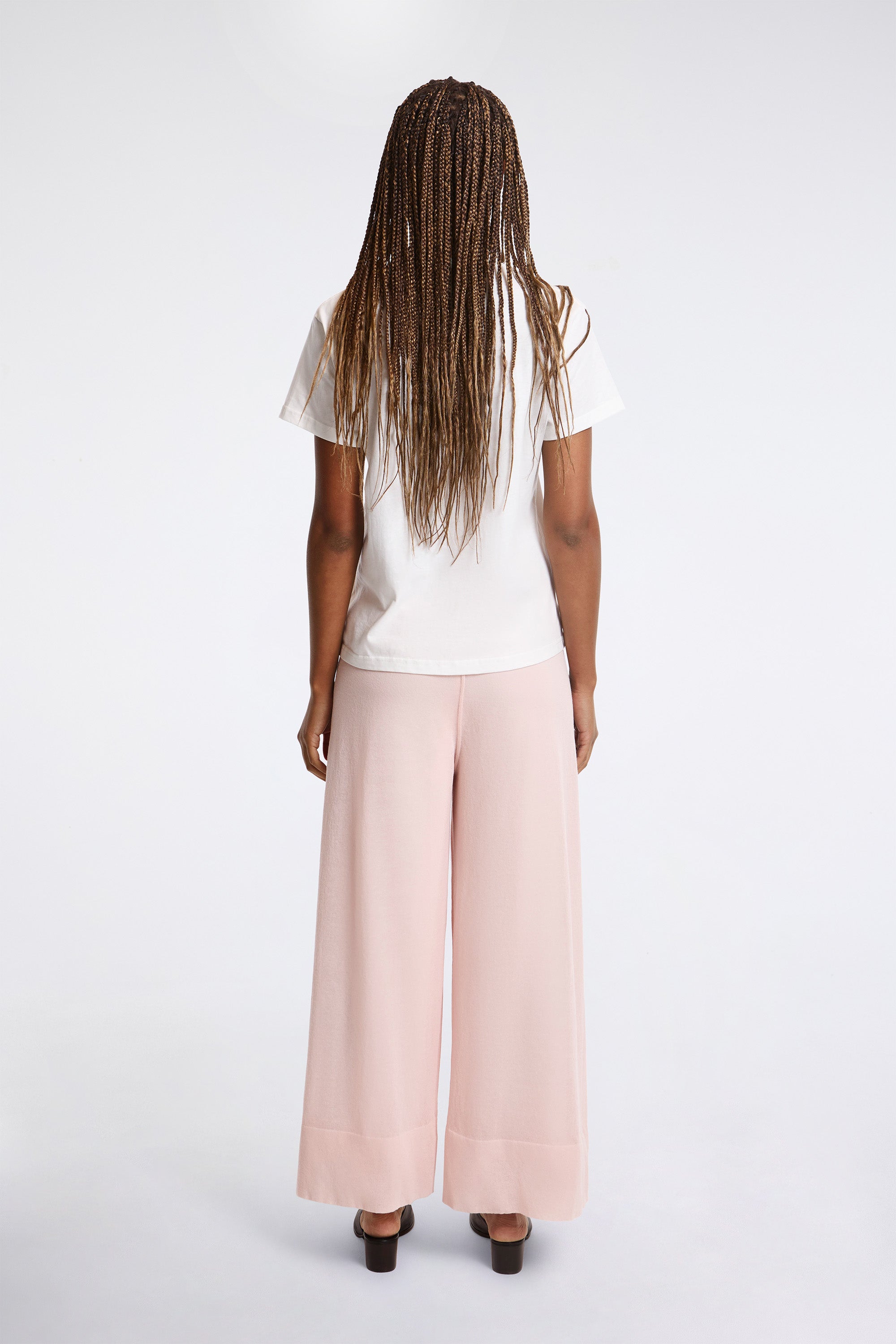 Tc Lucent Semi Wide Pants Eggshell Pink