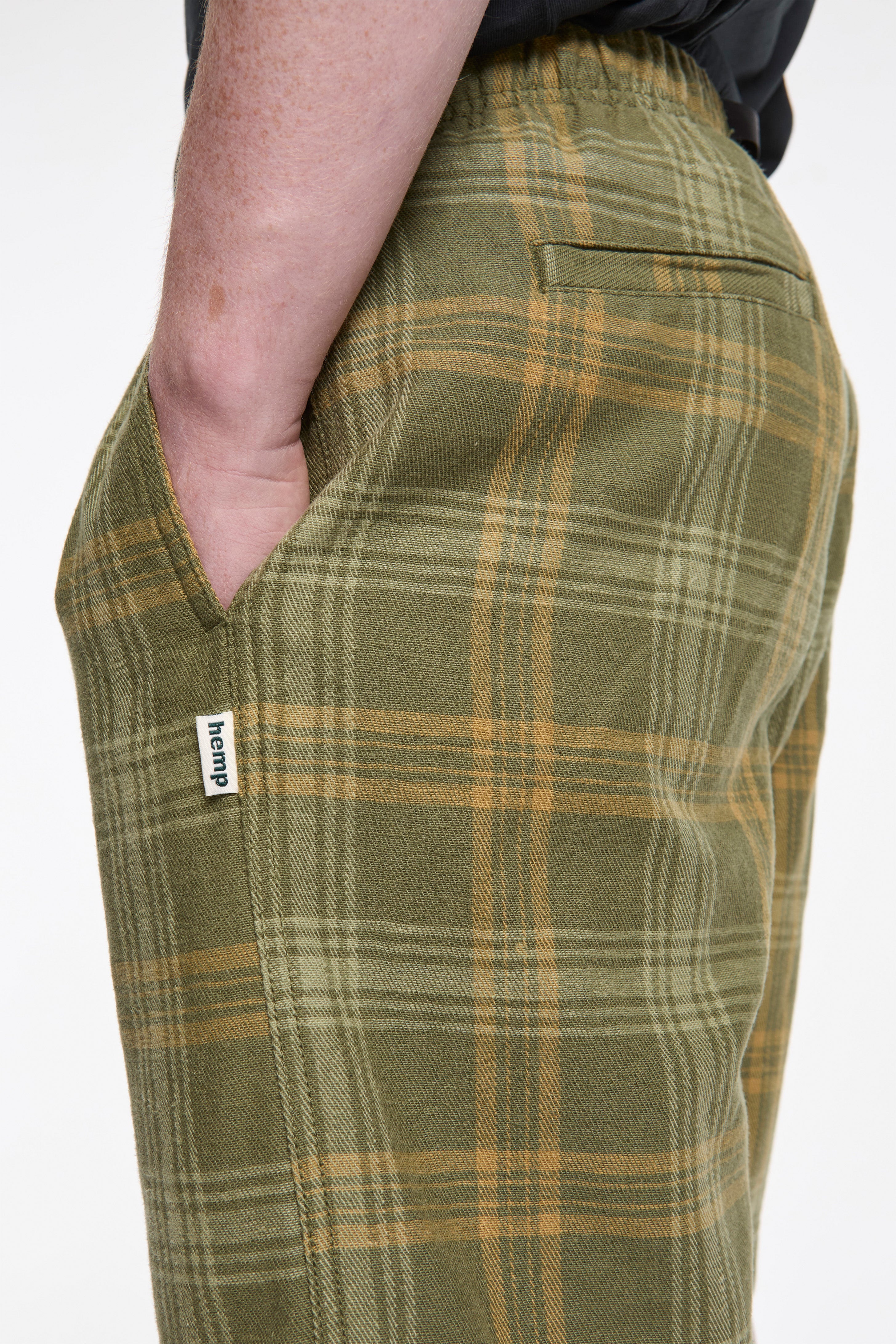 Hemp G-Short Plaid Plaid