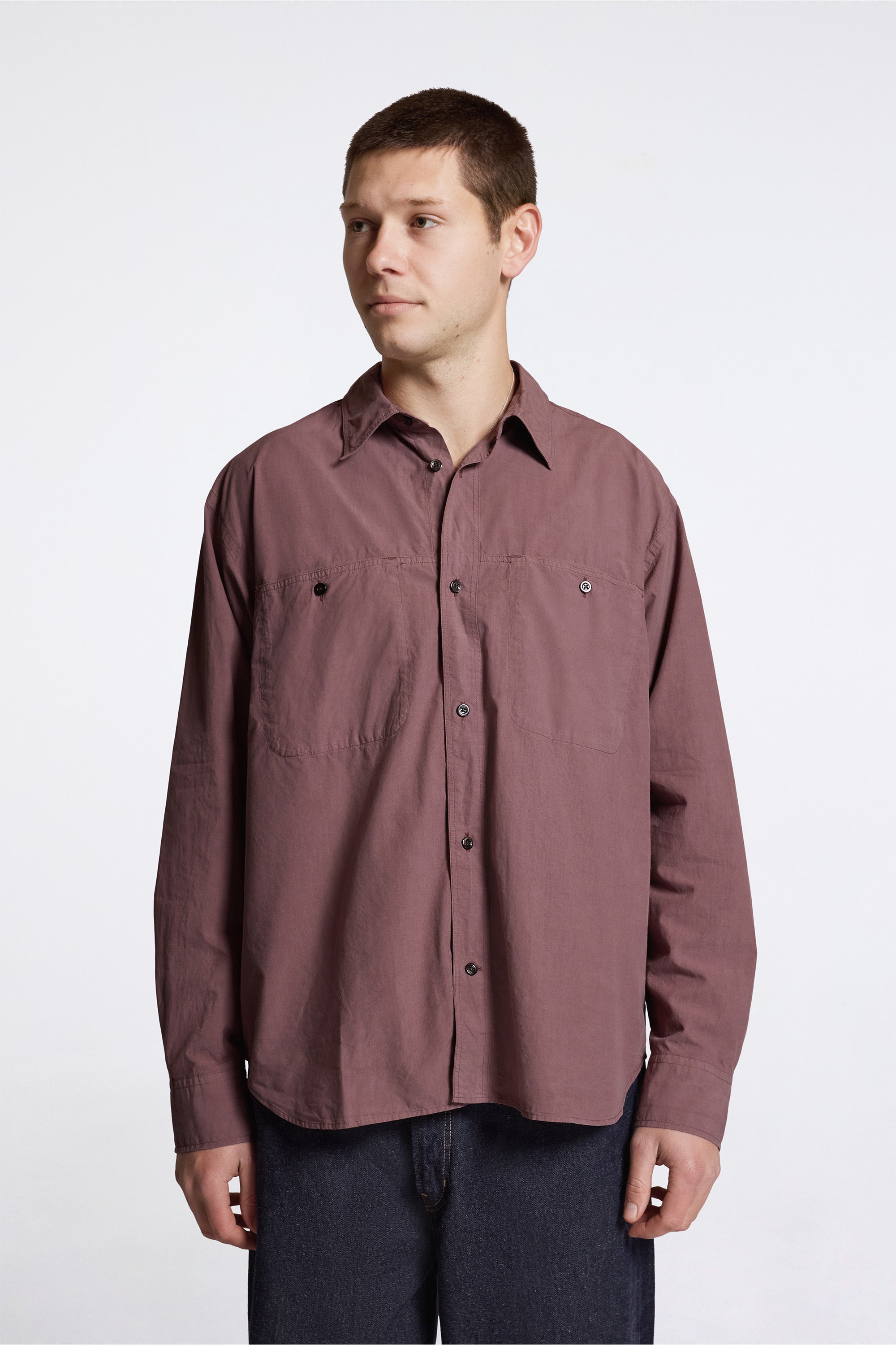 Norse Projects Falster Tencel Oversize Shirt Peppercorn | HAVN