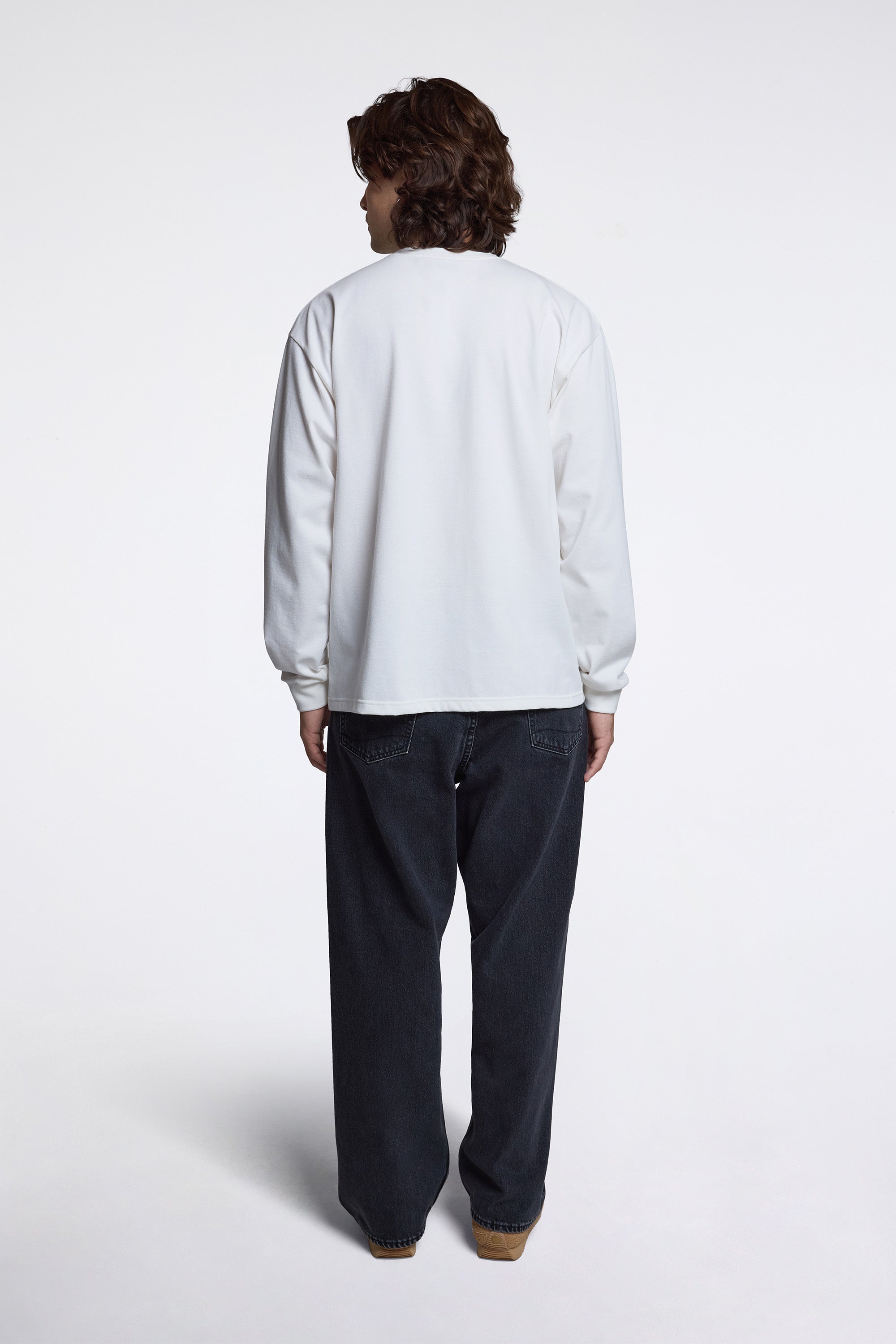 Sturdy Cotton Long Sleeve T-Shirt White