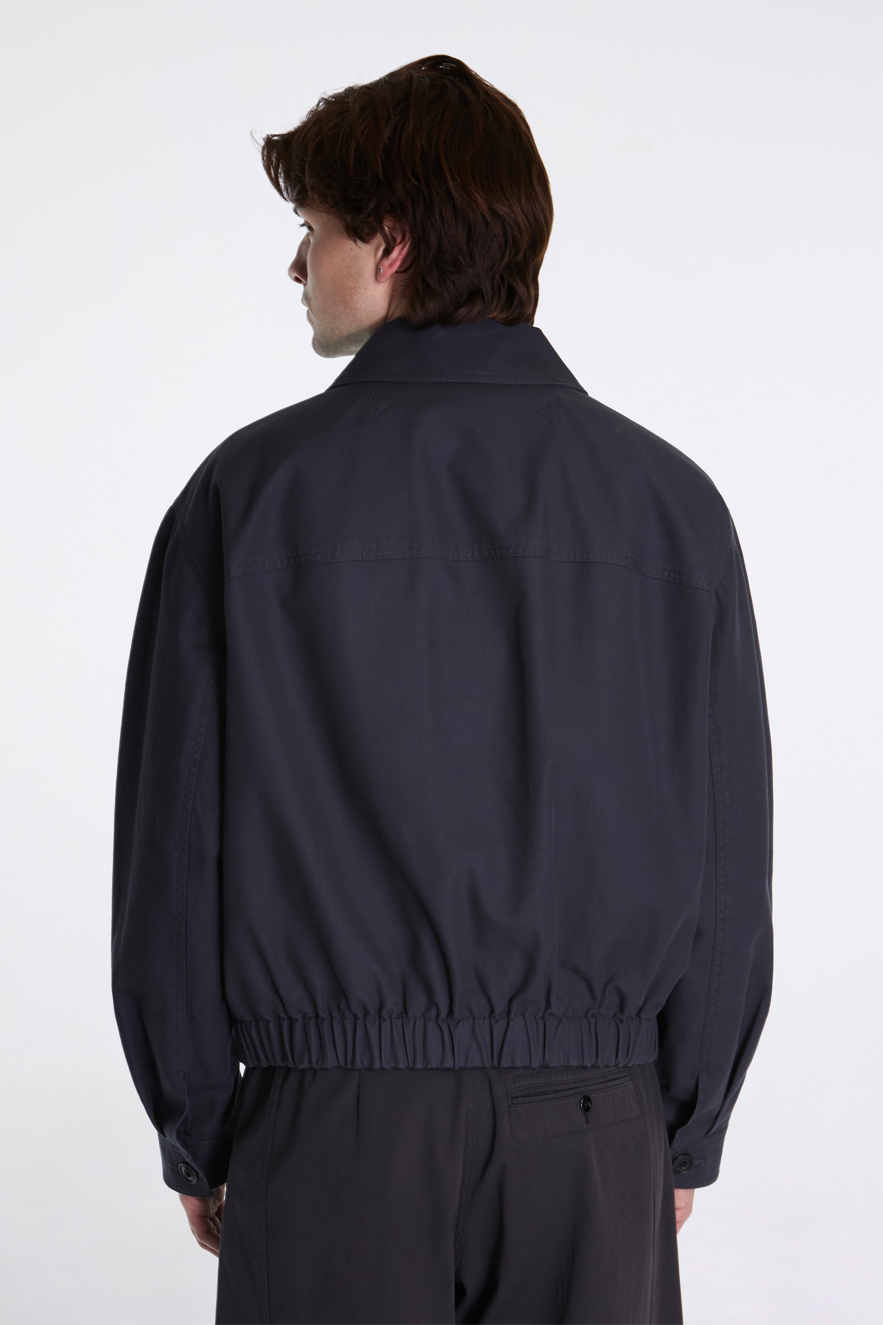 Lemaire Boxy Blouson Graphite Blue