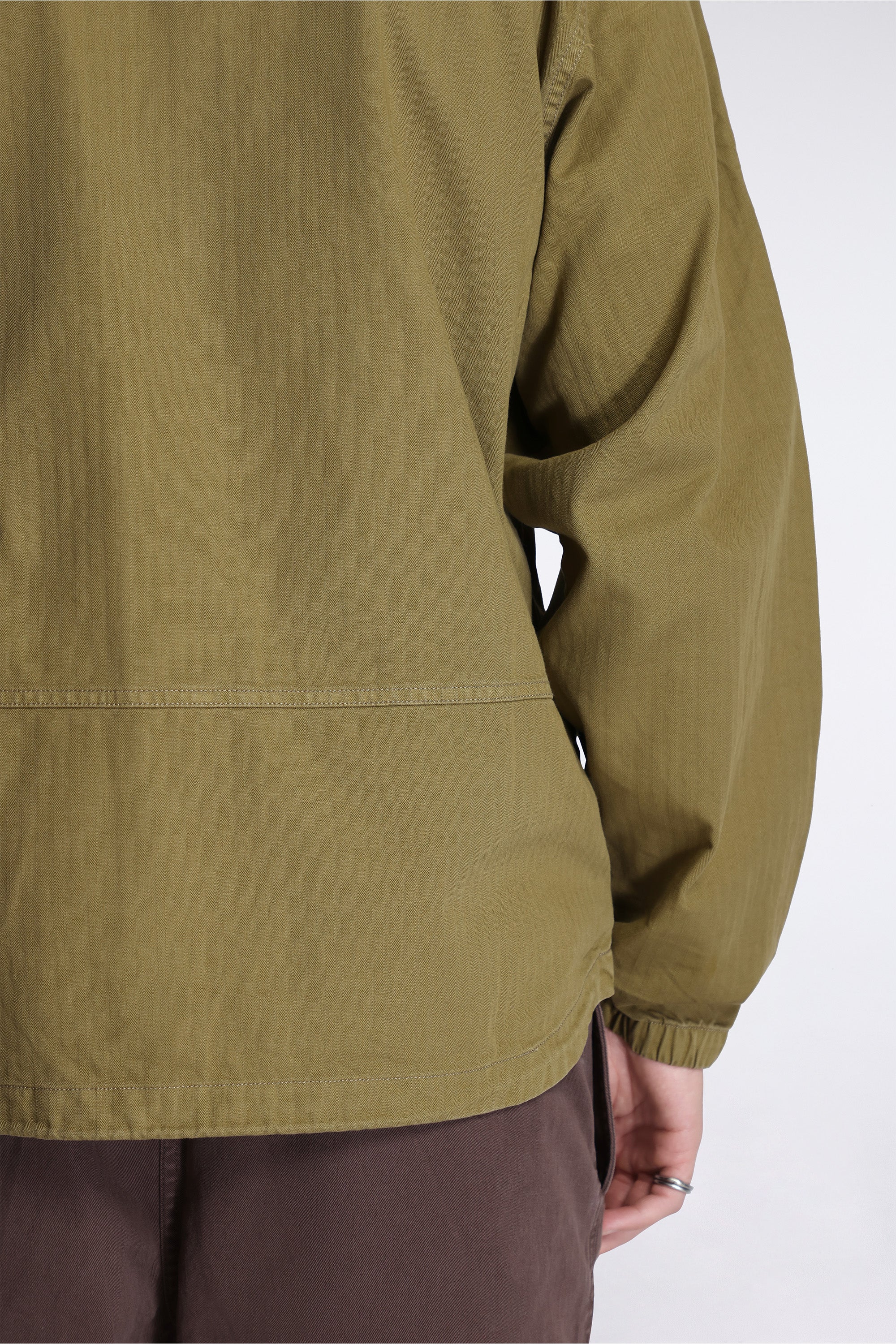 Herringbone Hooded Jacket Olive Drab