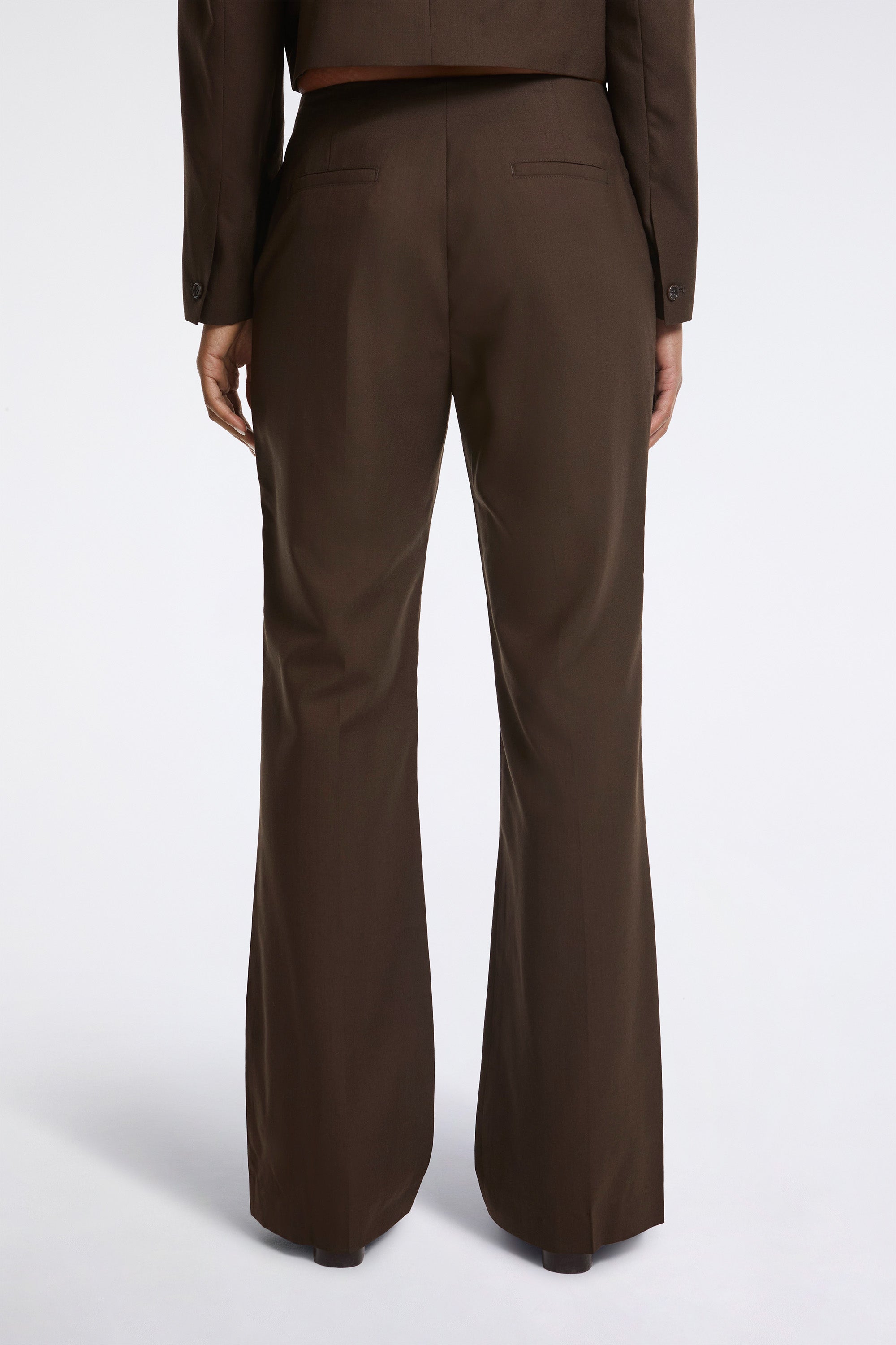 Straight Fit Pants Khaki Brown