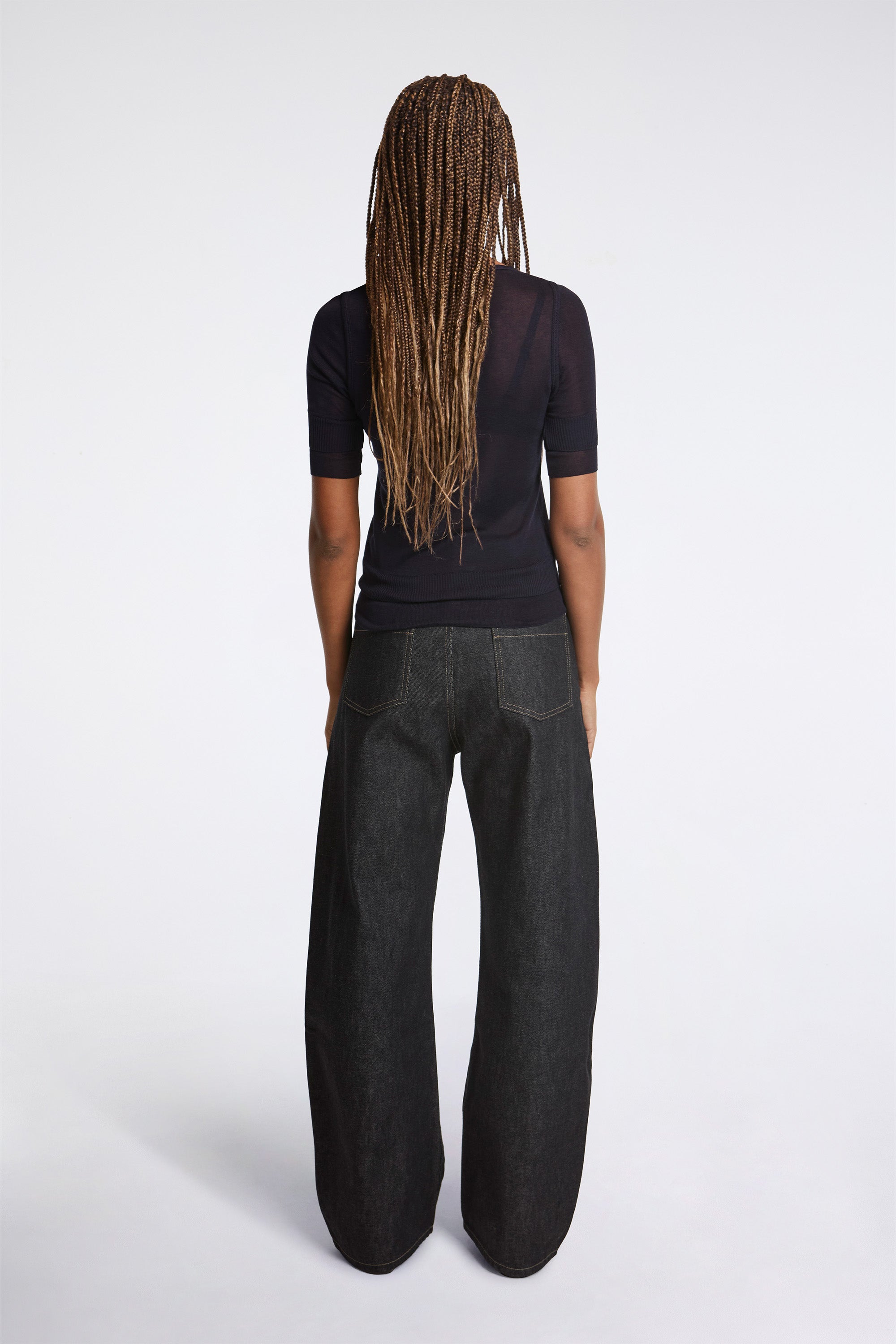 Seamless Trompe L'Oeil Top Midnight